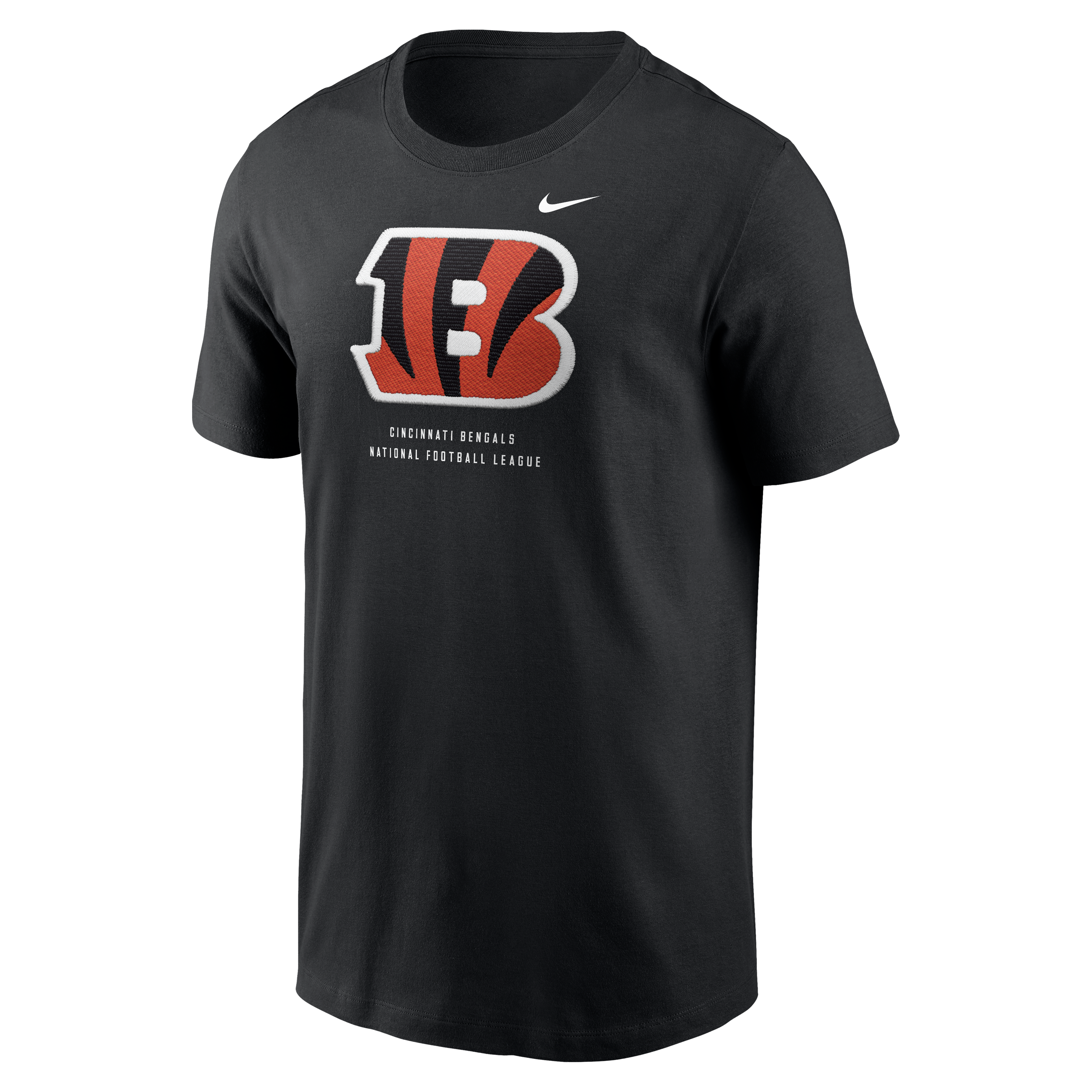 T-shirt Nike noir pour homme, modèle Cincinnati Bengals.