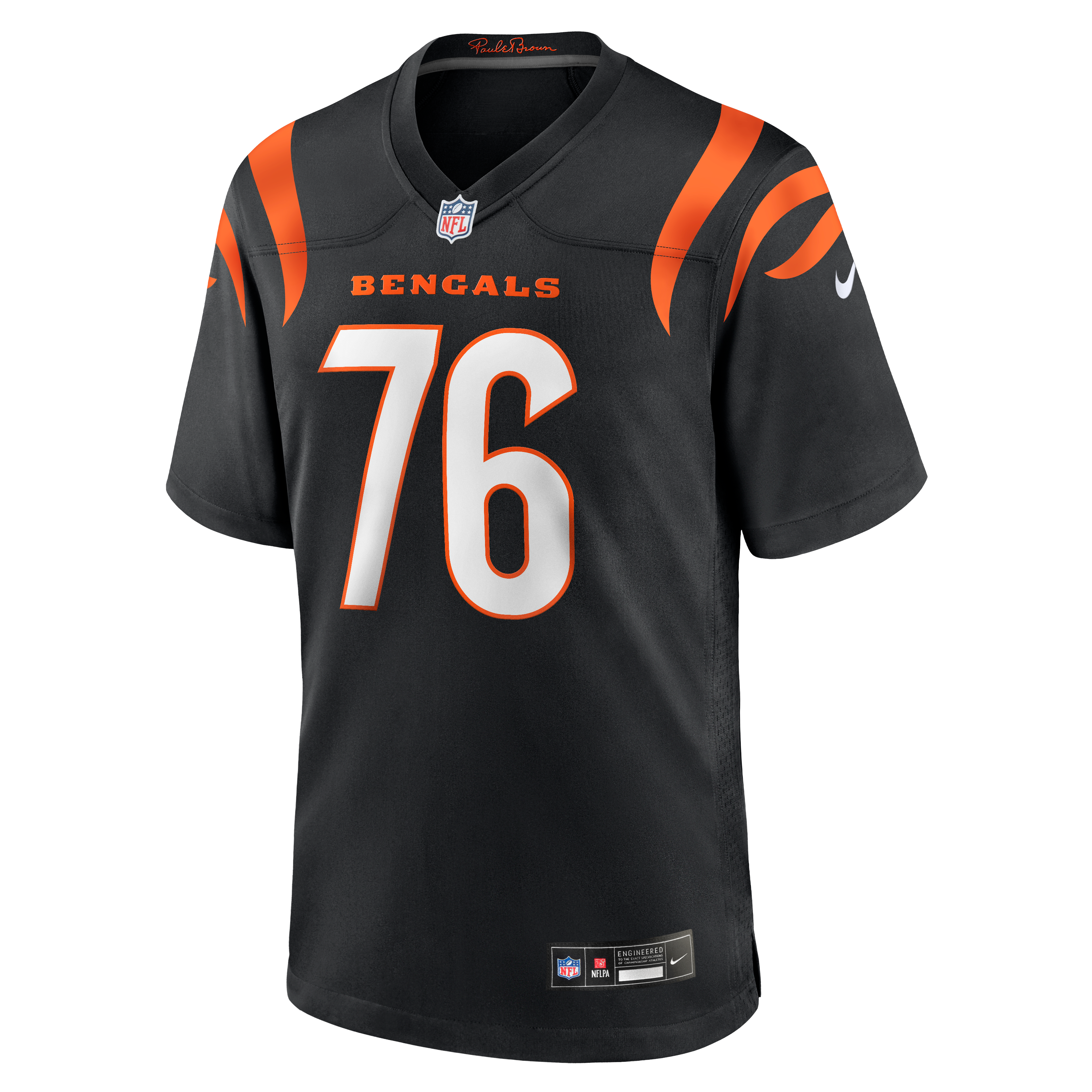 Maillot de match Nike Blake Freeland noir pour homme, équipe des Bengals Cincinnati