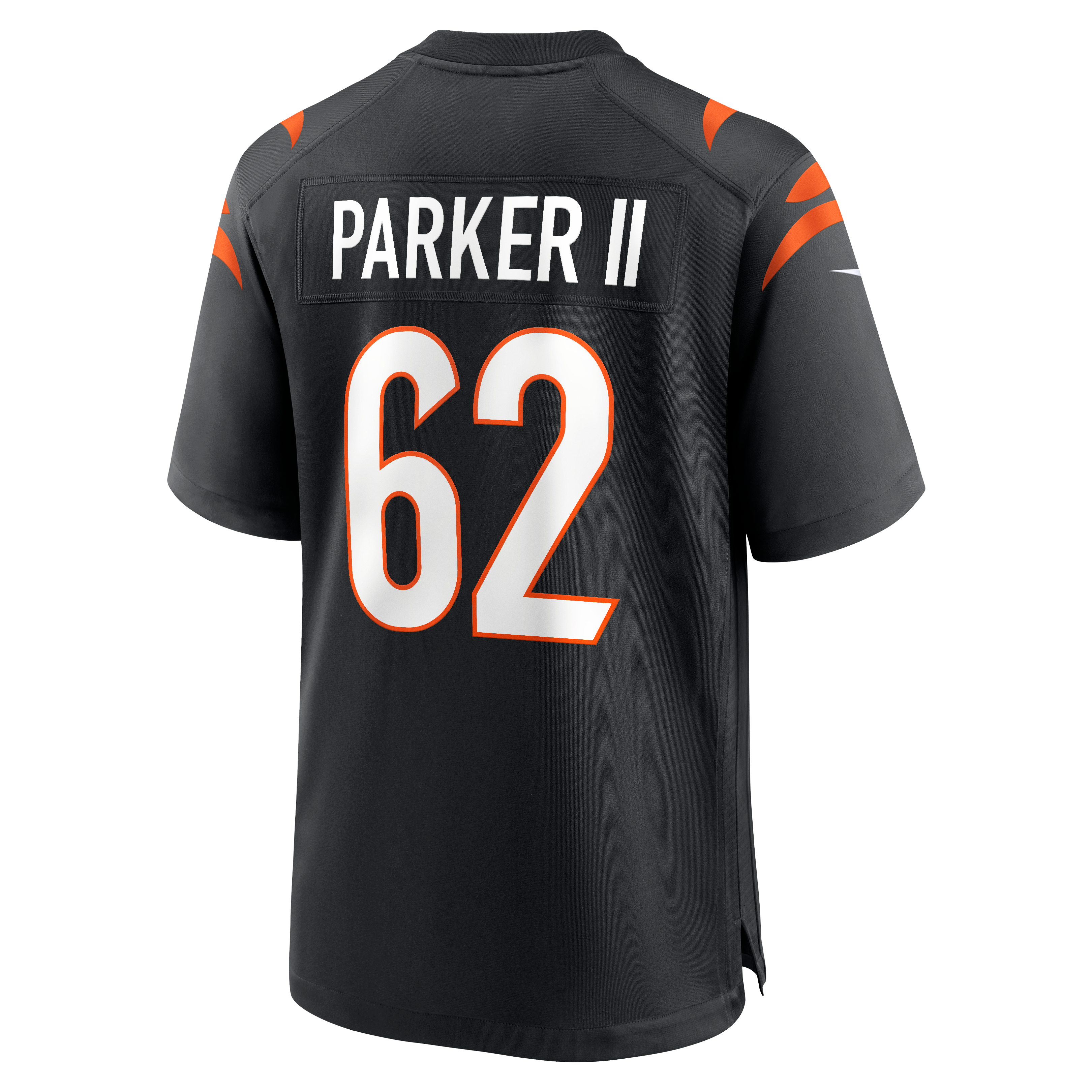 Maillot de match Nike Brian Parker II noir pour homme, équipe des Bengals Cincinnati