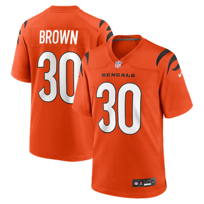 Chase Brown Cincinnati Bengals Nike Alternate Game Jersey - Orange