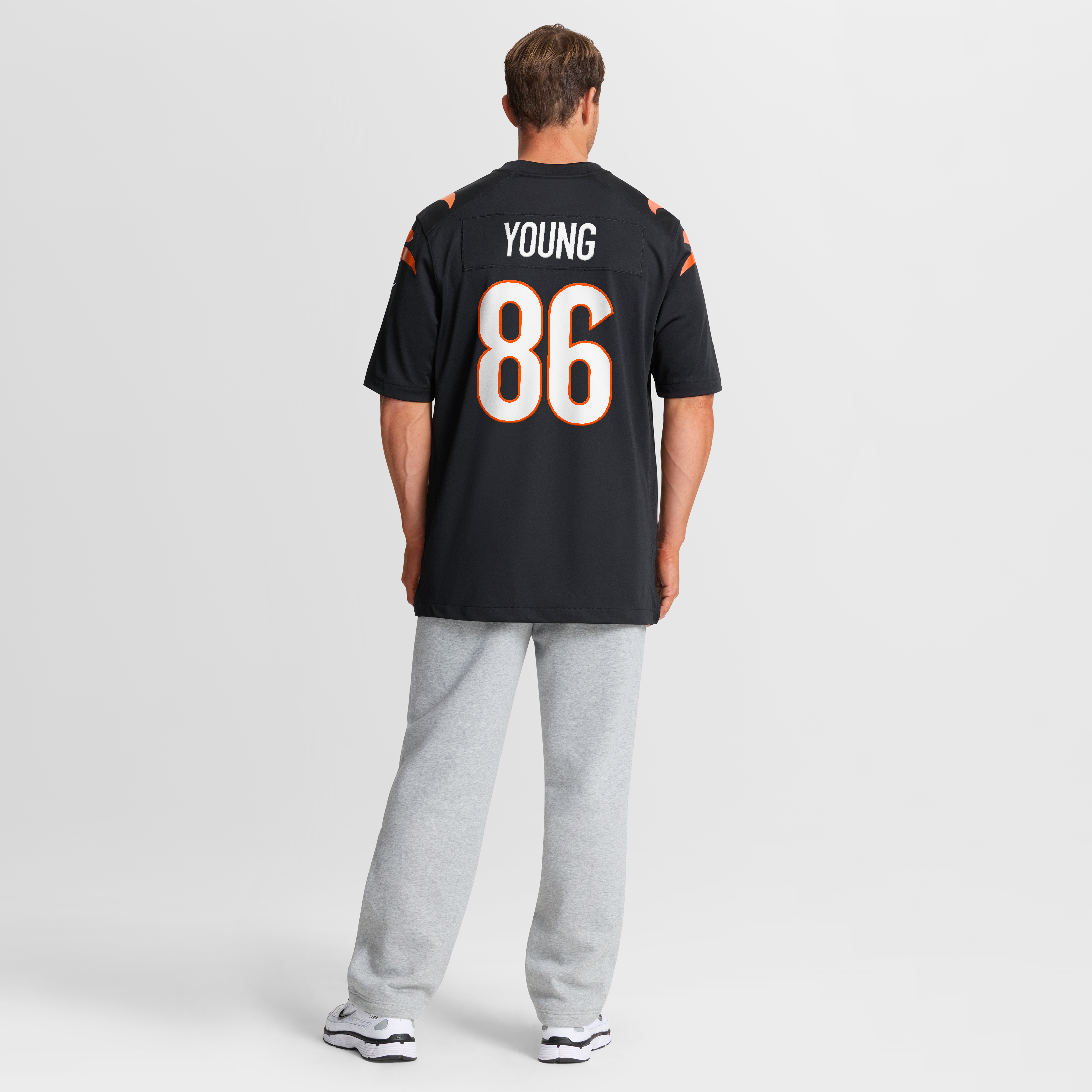 Men's Nike Colbie Young Black Cincinnati Bengals Team Game Jersey