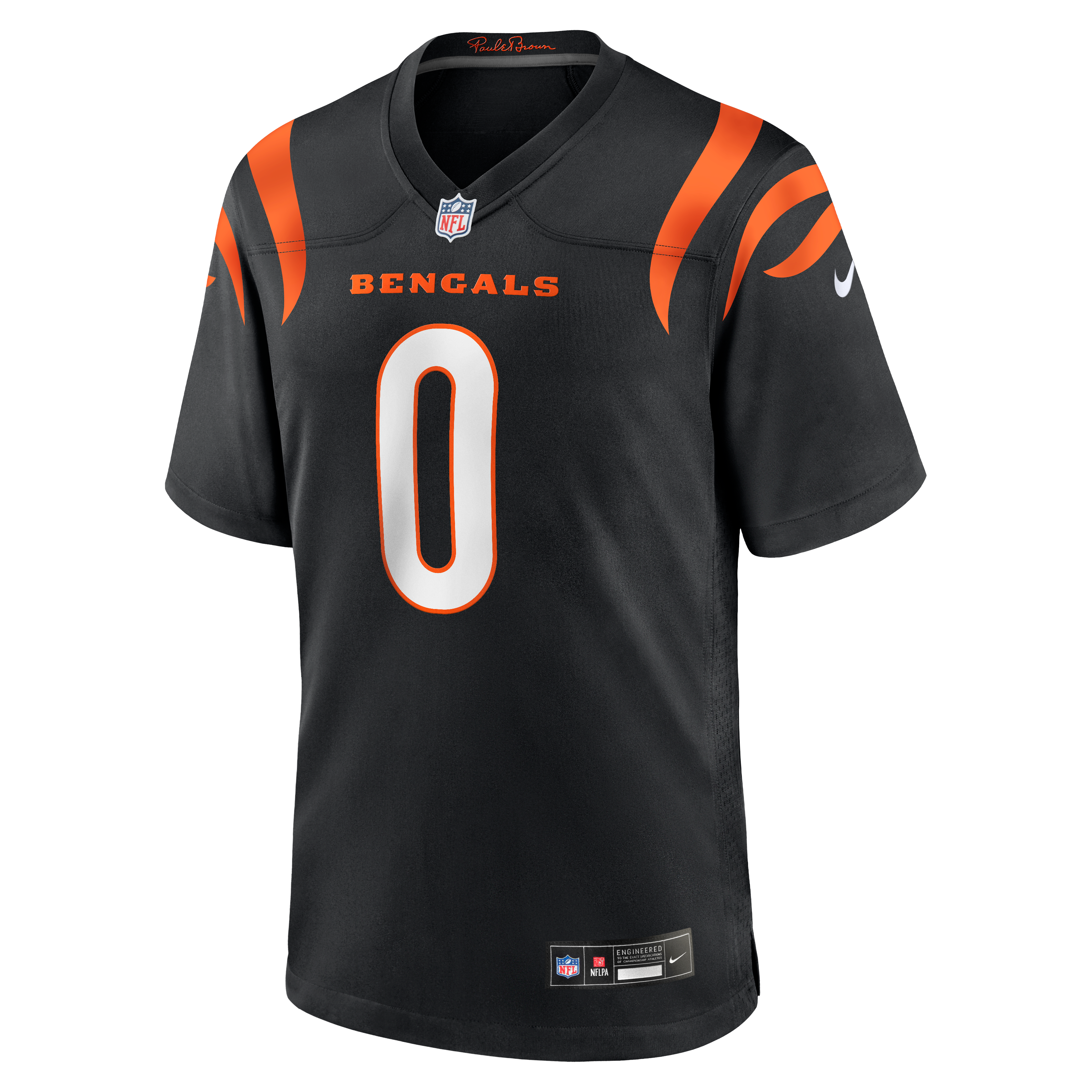 Men's Nike DJ Turner II Black Cincinnati Bengals Team Game Jersey