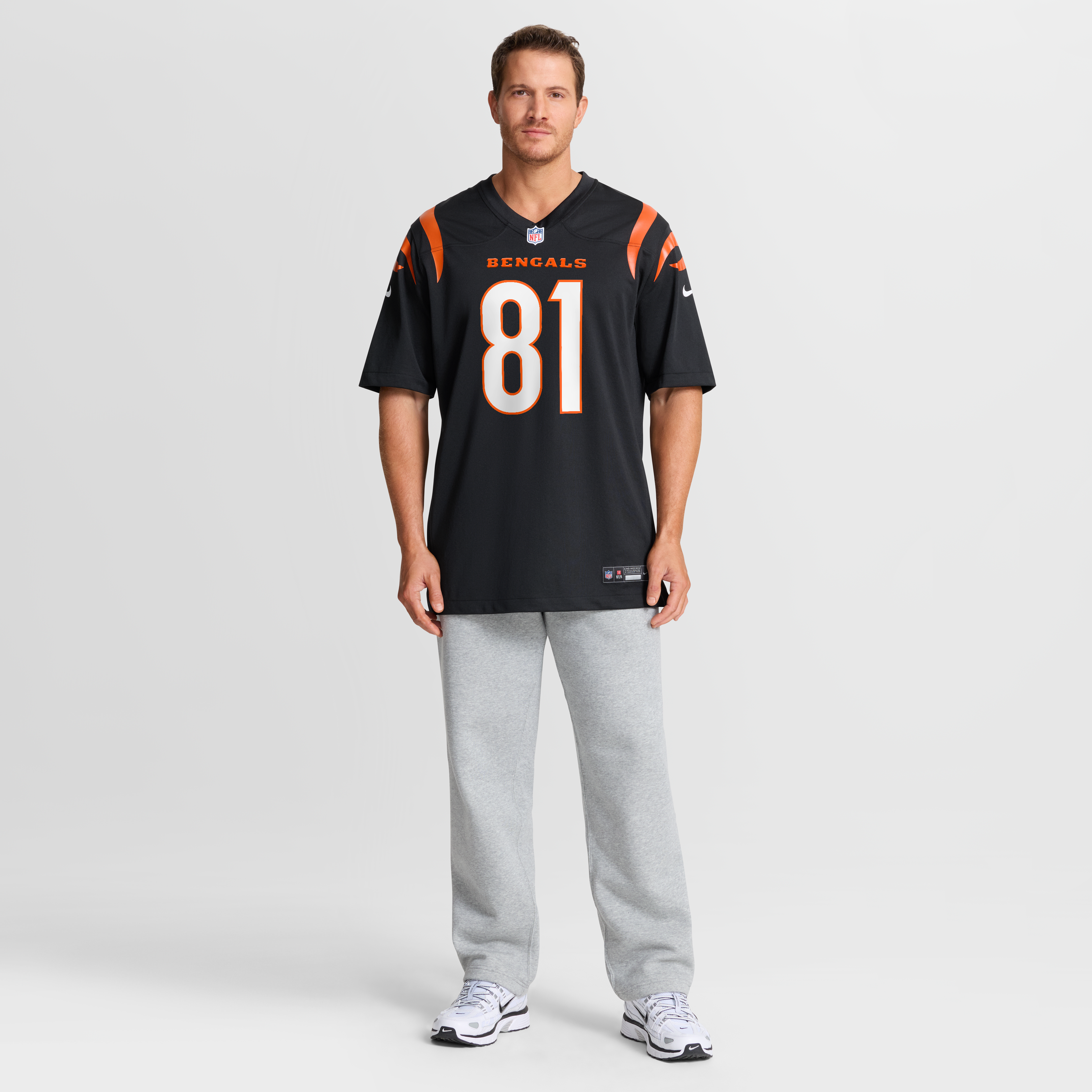 Maillot de match Nike Dohnte Meyers noir pour homme, équipe des Bengals Cincinnati
