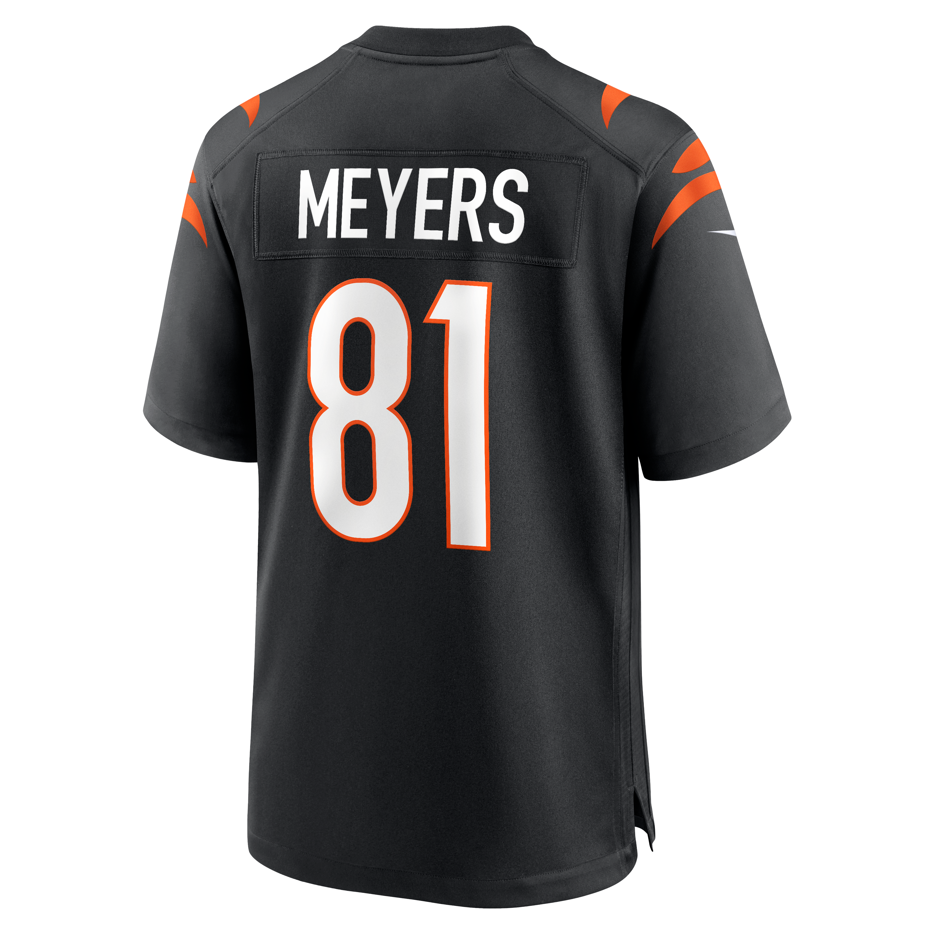 Maillot de match Nike Dohnte Meyers noir pour homme, équipe des Bengals Cincinnati