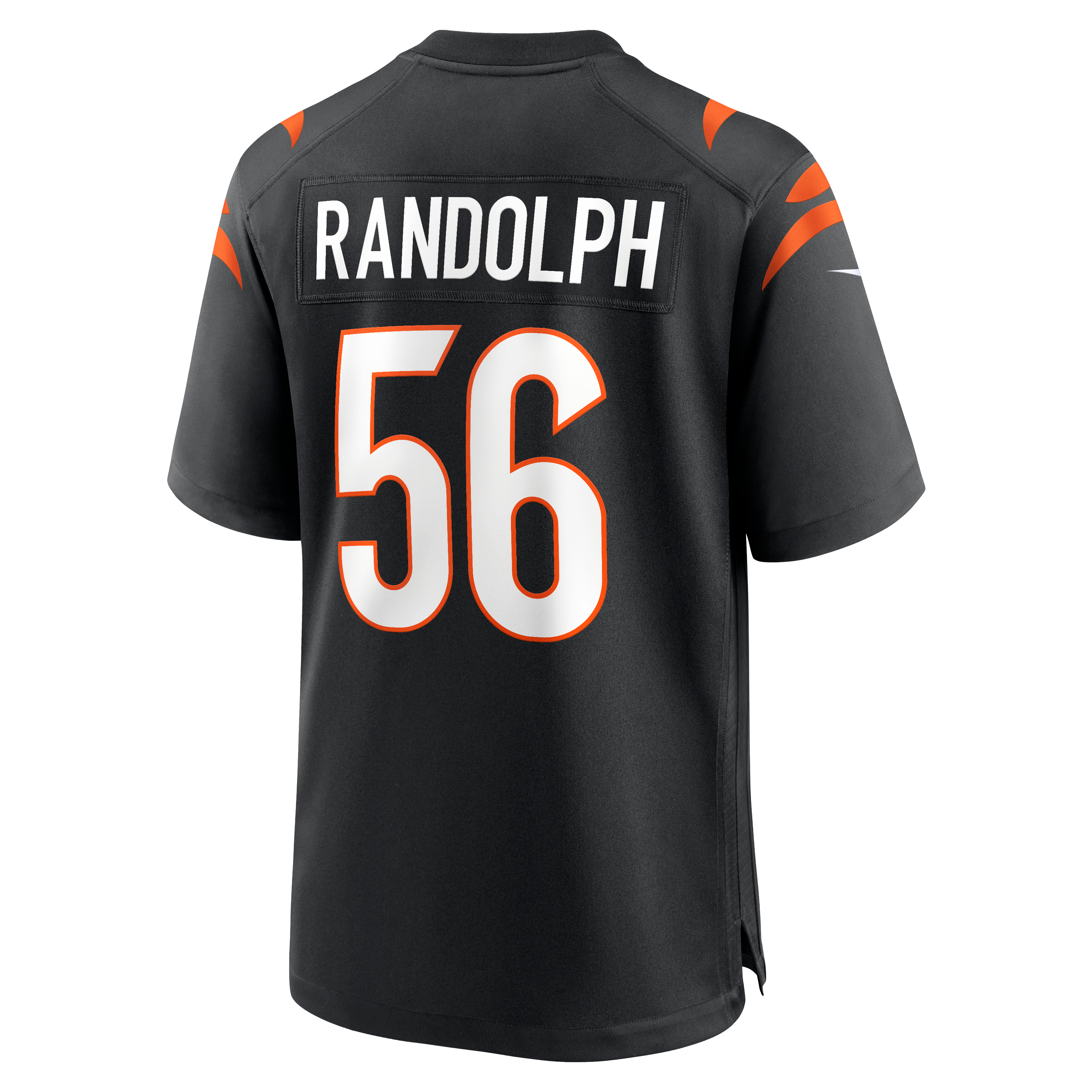 Maillot de match Nike Garmon Randolph noir des Bengals Cincinnati pour homme