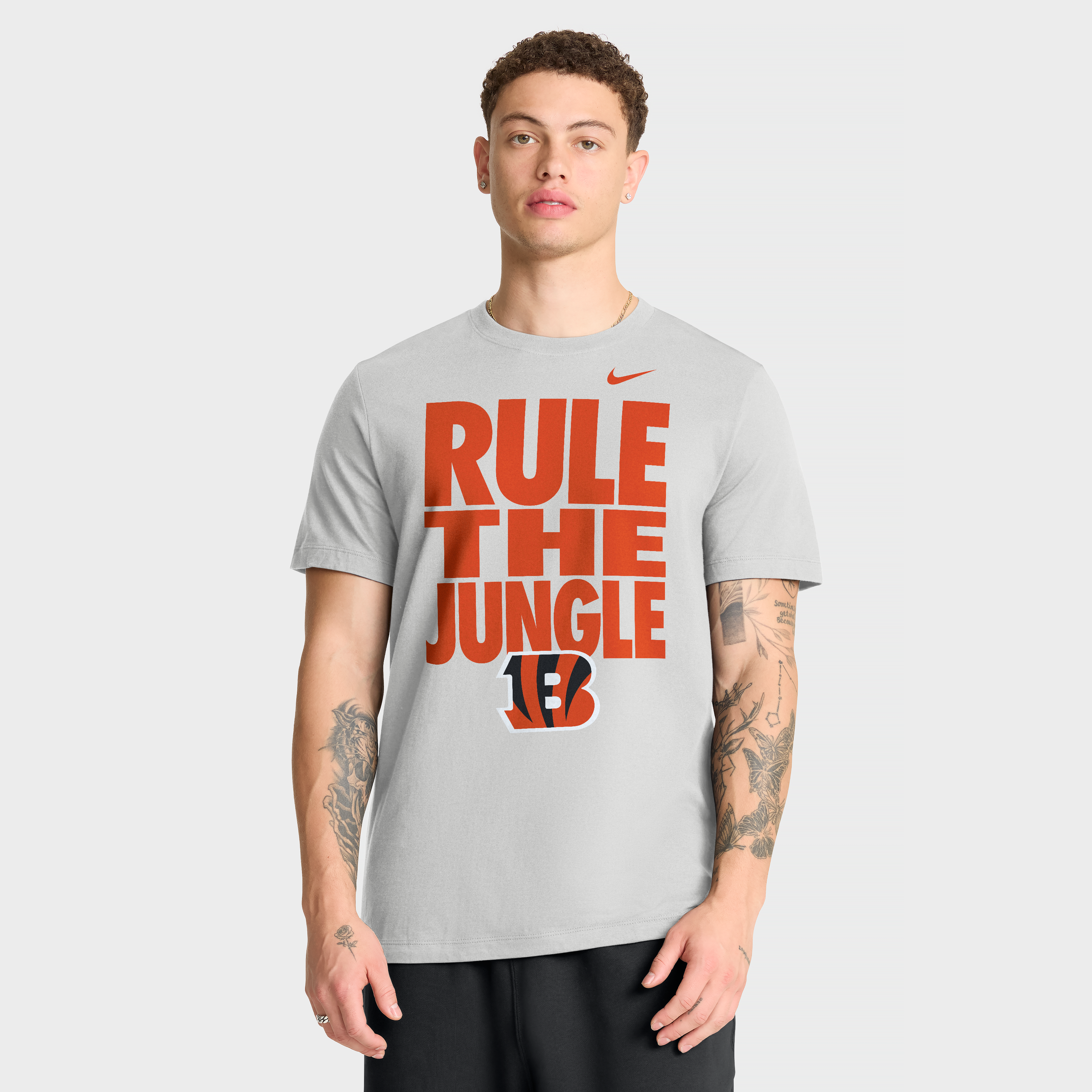Men's Nike Gray Cincinnati Bengals We Run This T-Shirt