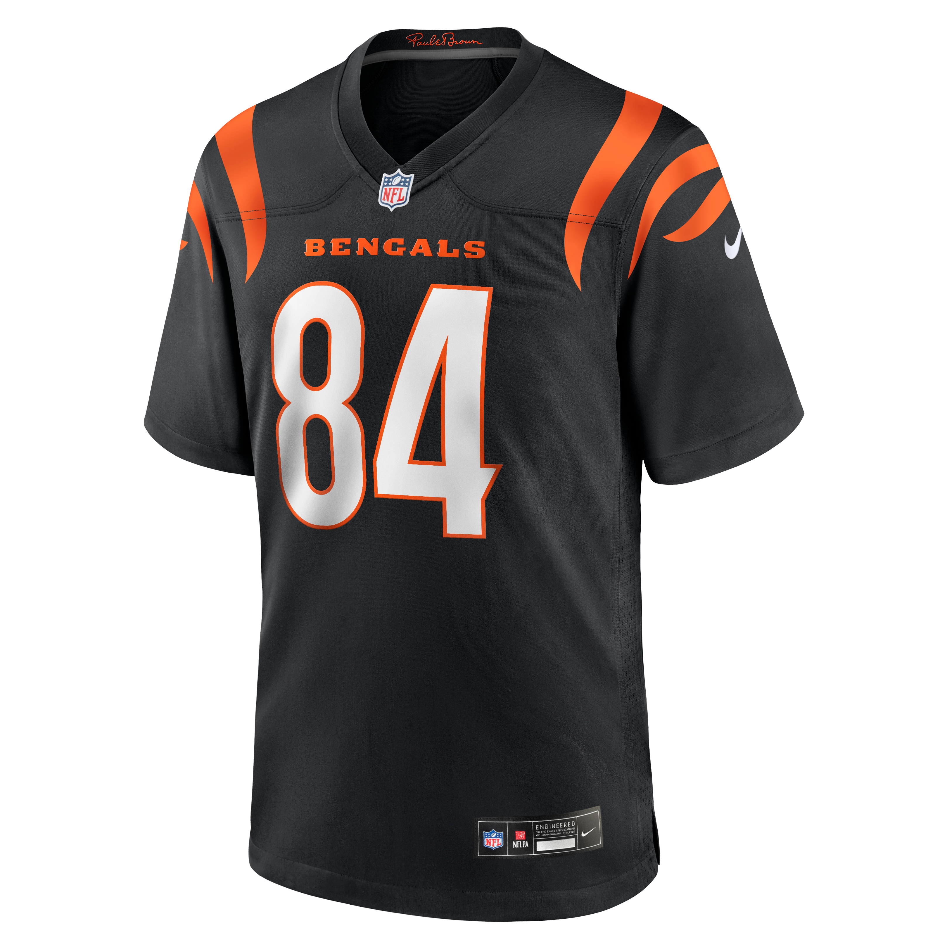 Maillot de match Nike Jack Endries noir pour homme, équipe des Bengals Cincinnati