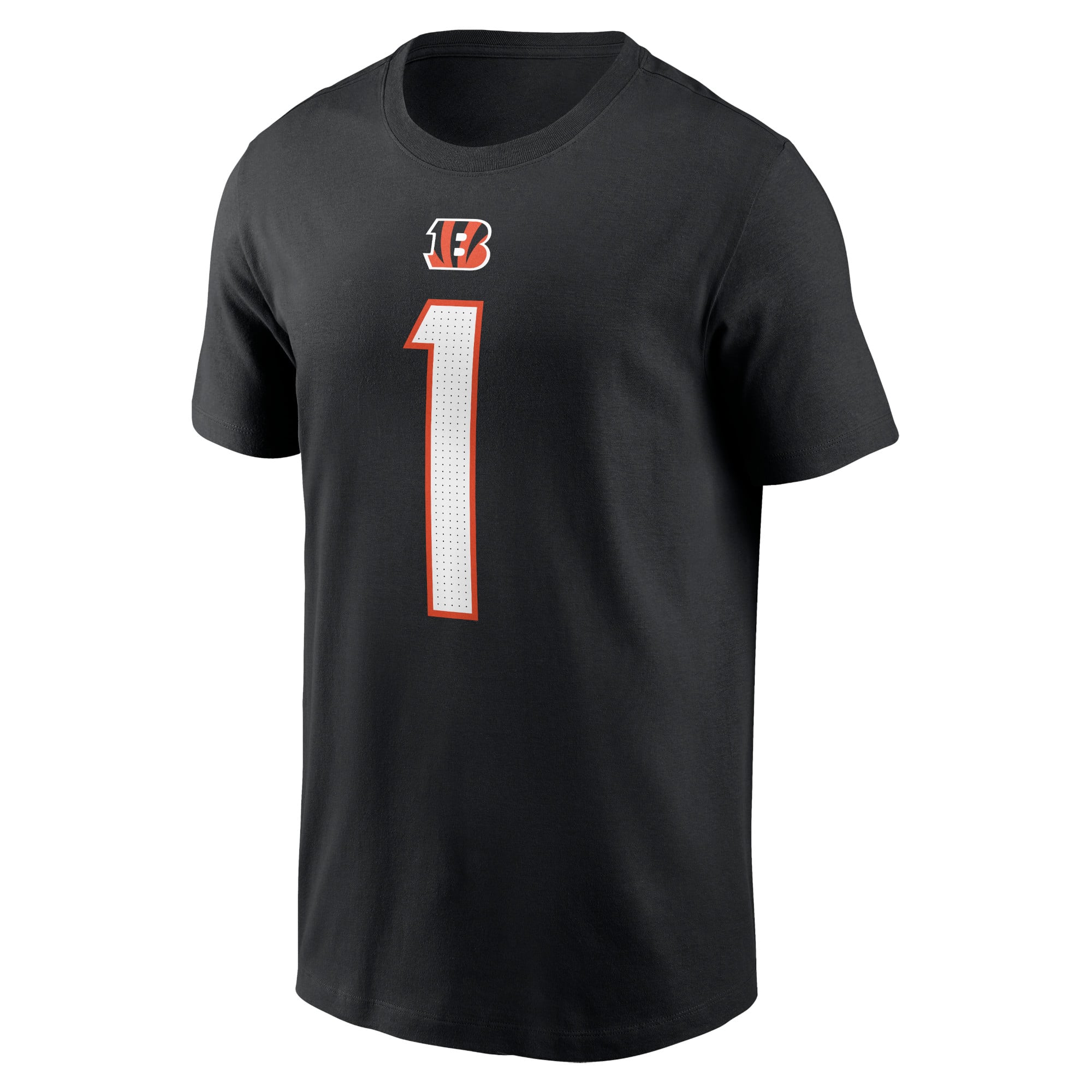 Men's Nike Ja'Marr Chase Black Cincinnati Bengals Name & Number T-Shirt
