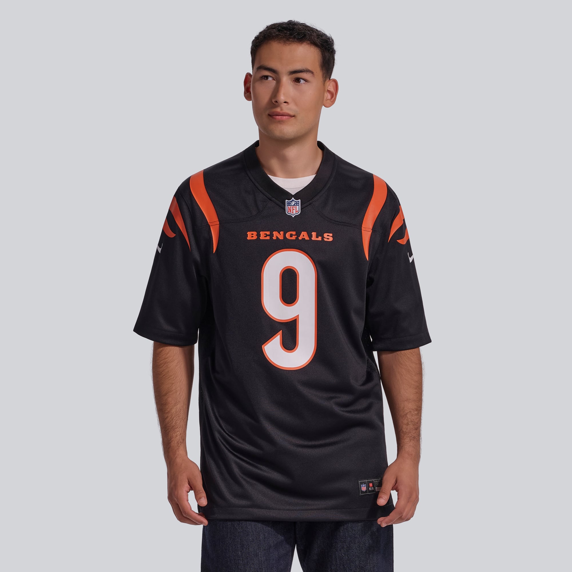Maillot de match joueur Nike Joe Burrow pour hommes, noir, Cincinnati Bengals