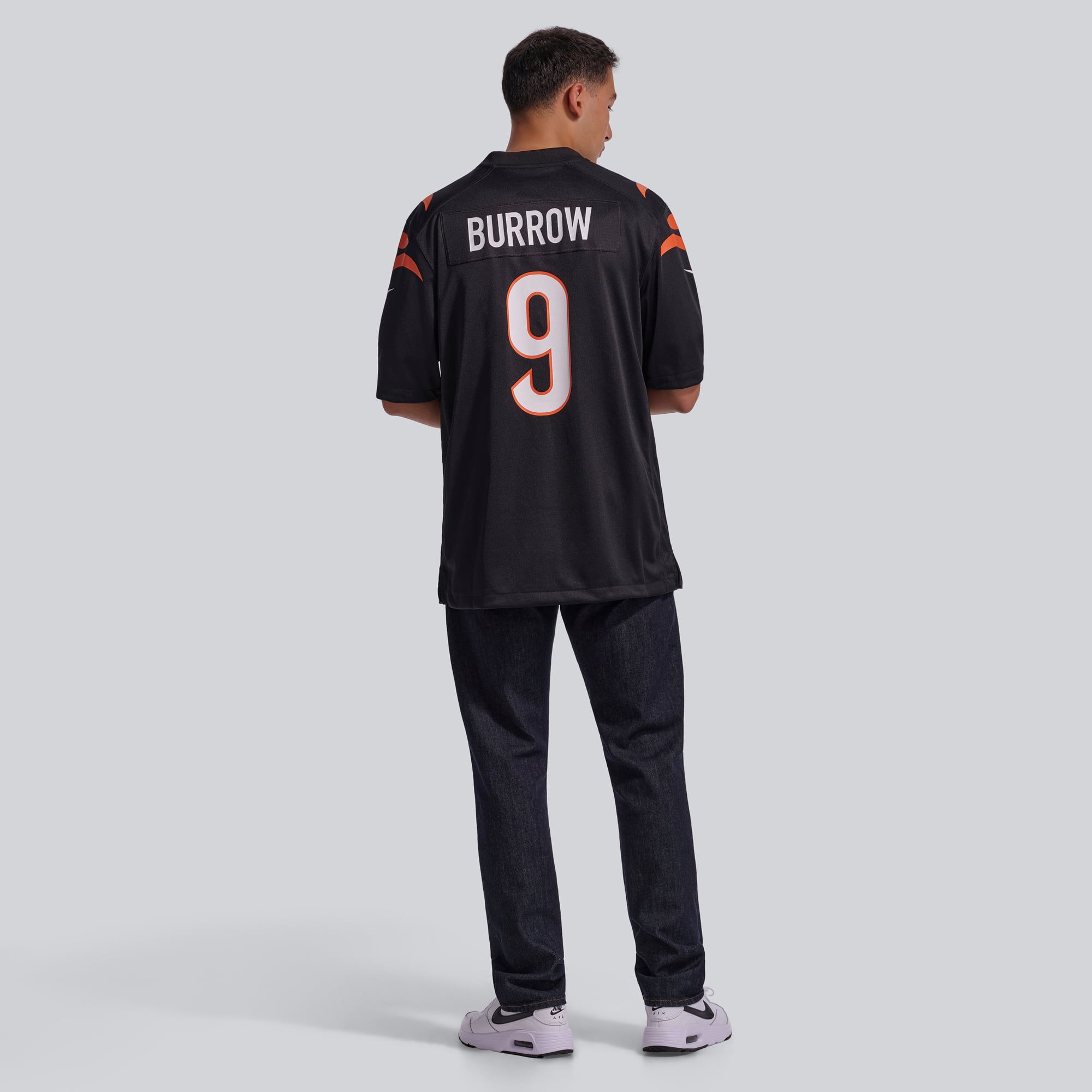 Maillot de match joueur Nike Joe Burrow pour hommes, noir, Cincinnati Bengals