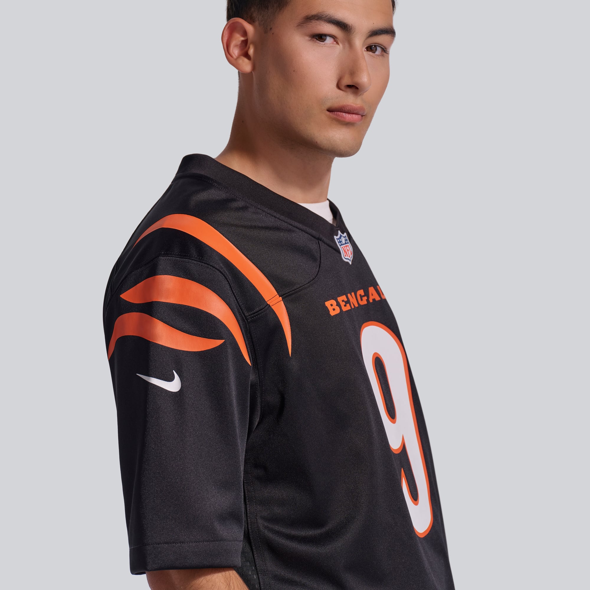 Maillot de match joueur Nike Joe Burrow pour hommes, noir, Cincinnati Bengals