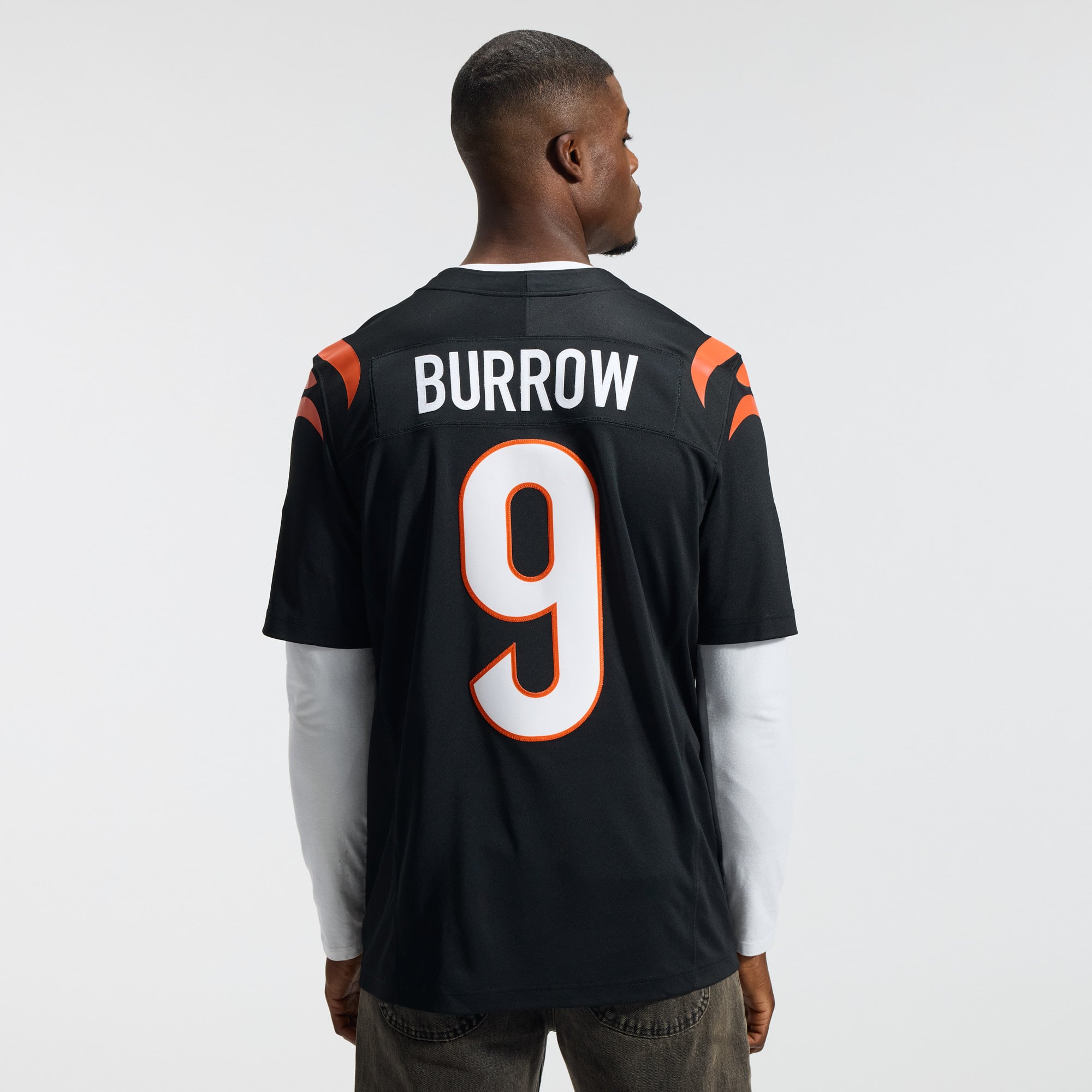 Men's Nike Joe Burrow Black Cincinnati Bengals Team Vapor F.U.S.E. Stitched Limited Jersey