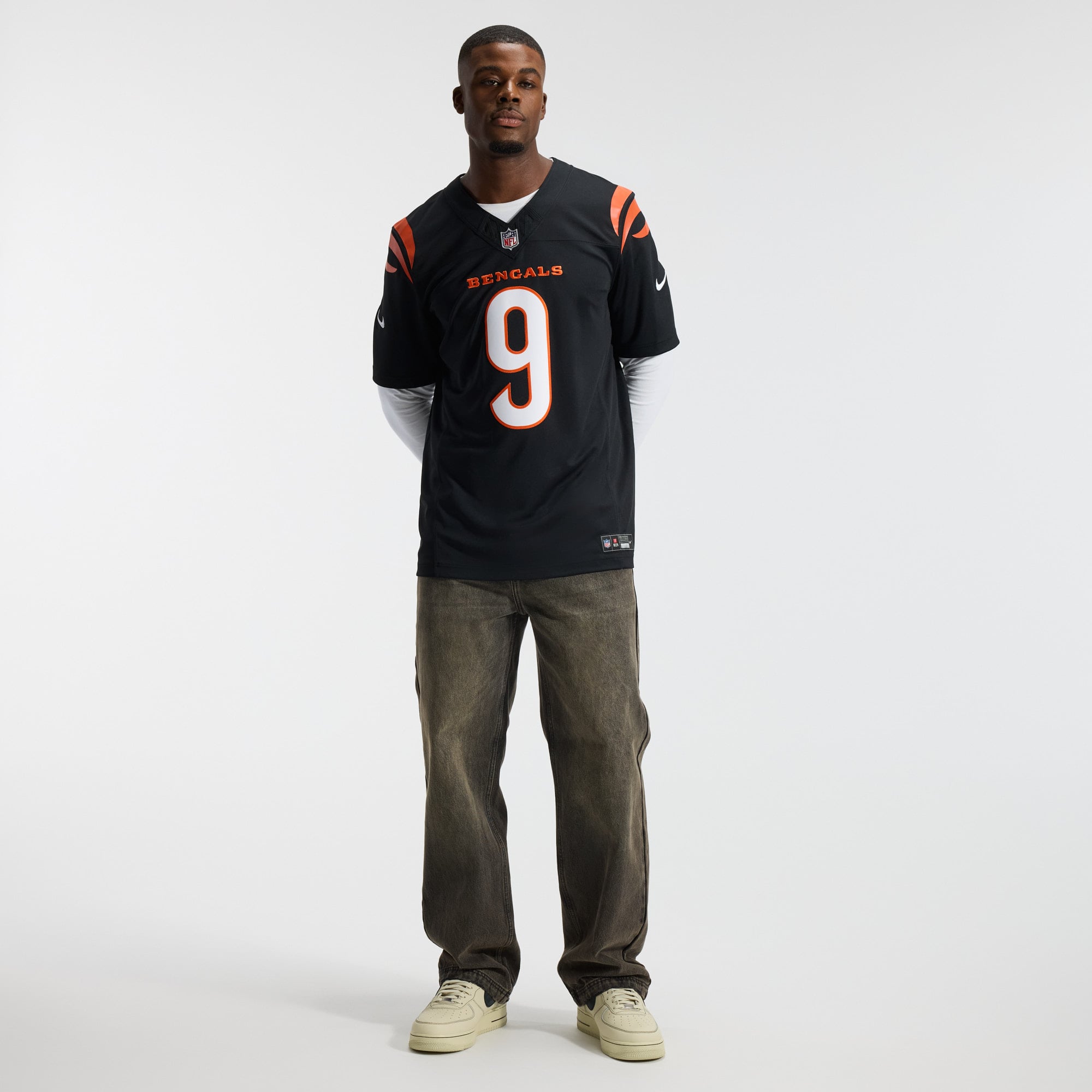 Men's Nike Joe Burrow Black Cincinnati Bengals Team Vapor F.U.S.E. Stitched Limited Jersey