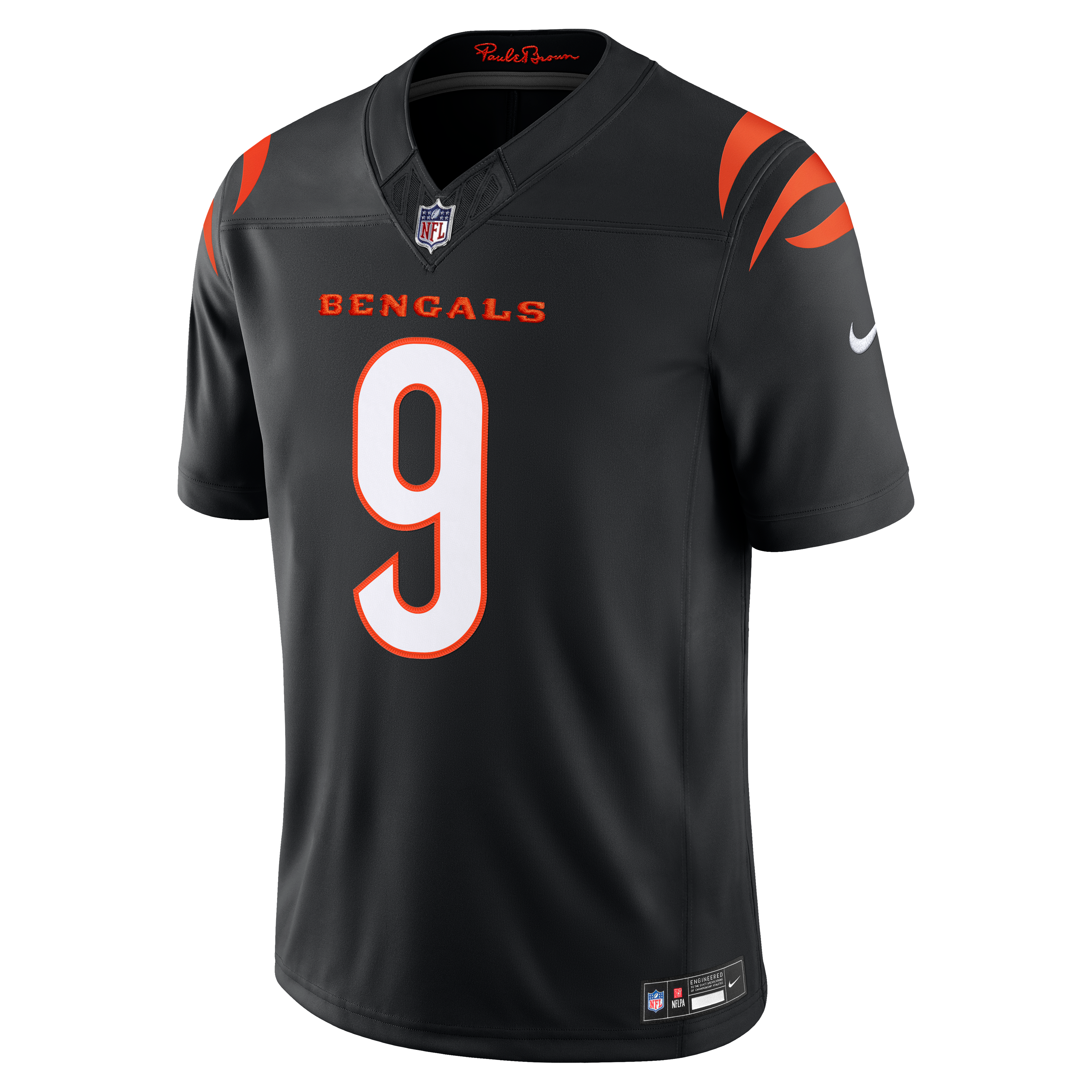 Men's Nike Joe Burrow Black Cincinnati Bengals Team Vapor F.U.S.E. Stitched Limited Jersey