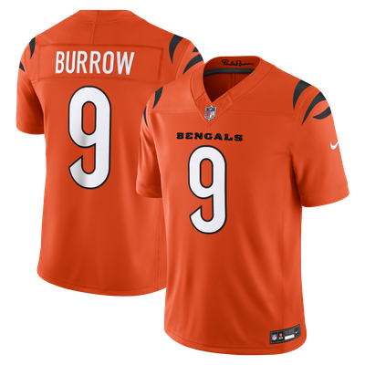 Joe Burrow Cincinnati Bengals Nike Alternate Vapor F.U.S.E. Stitched Limited Jersey - Orange