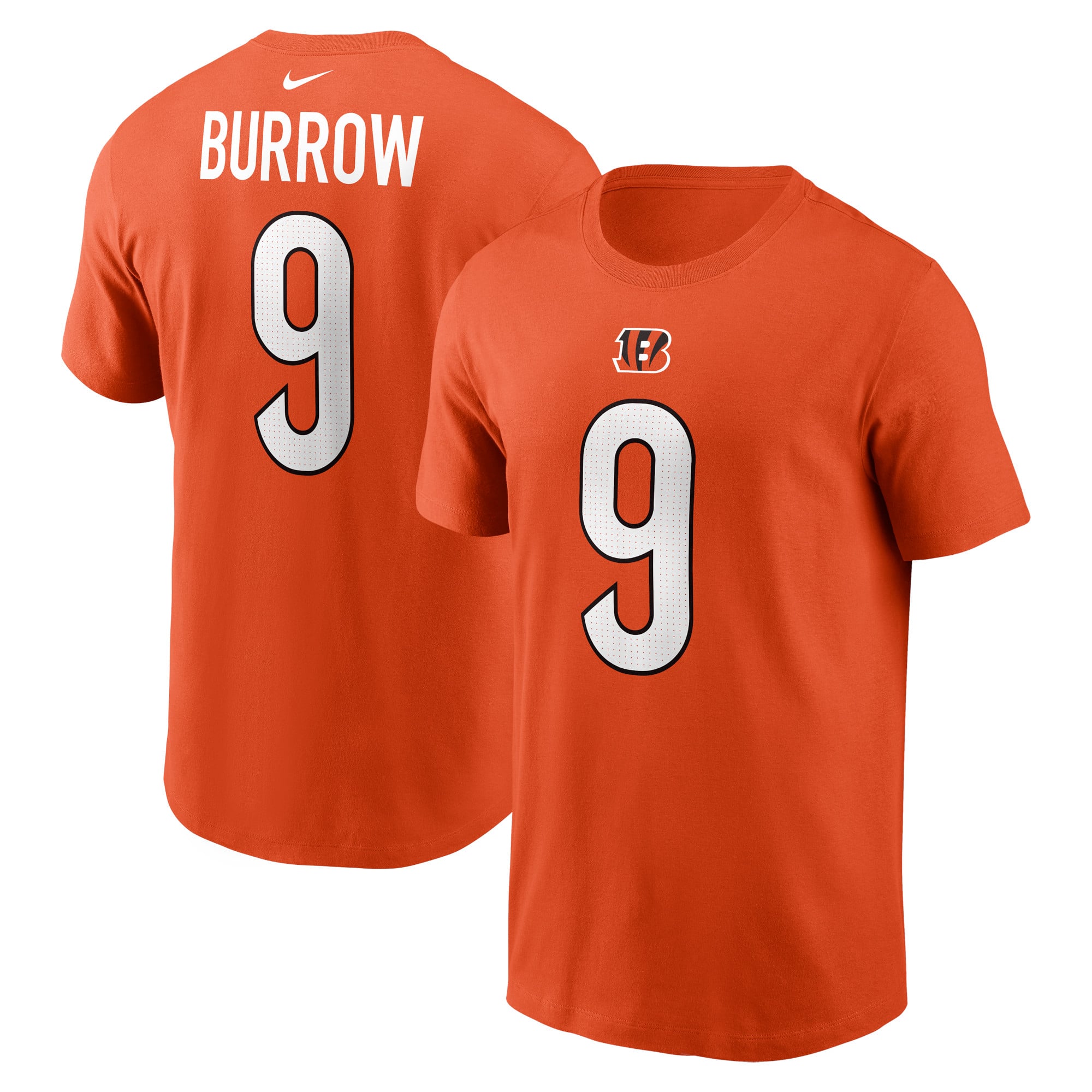 T-shirt Nike Joe Burrow blanc pour homme, avec nom et numéro des Bengals de Cincinnati