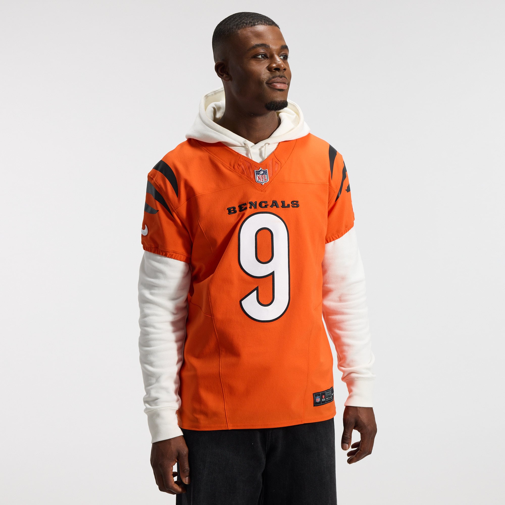 Men's Nike Joe Burrow Cincinnati Bengals Team Vapor F.U.S.E. Elite Jersey