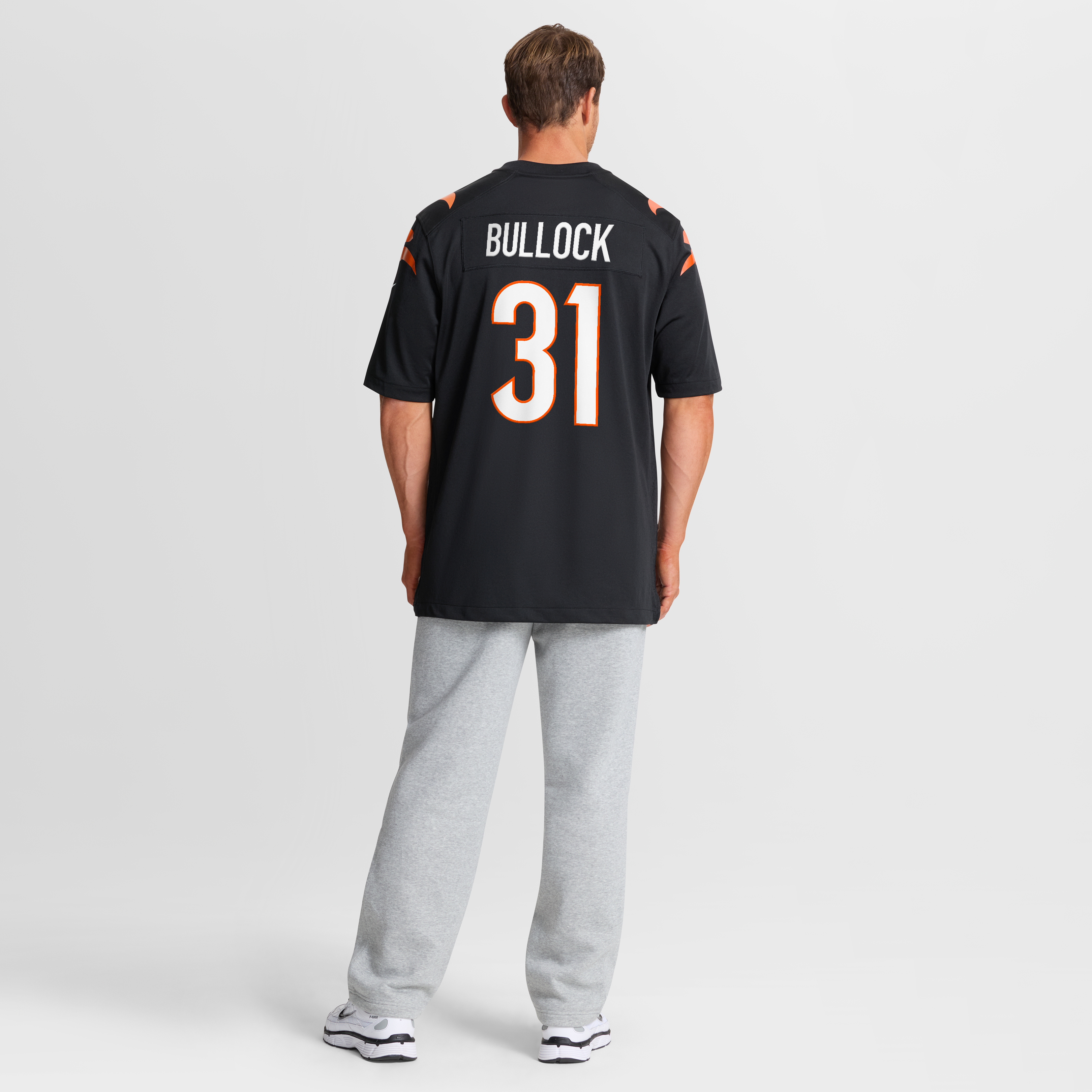 Maillot de match Nike Kentrel Bullock noir pour homme, équipe des Bengals Cincinnati