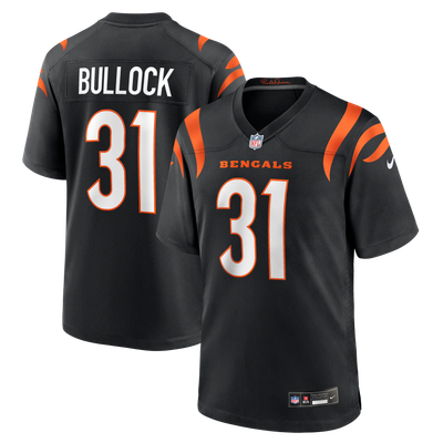 Kentrel Bullock Cincinnati Bengals Nike Team Game Jersey - Black