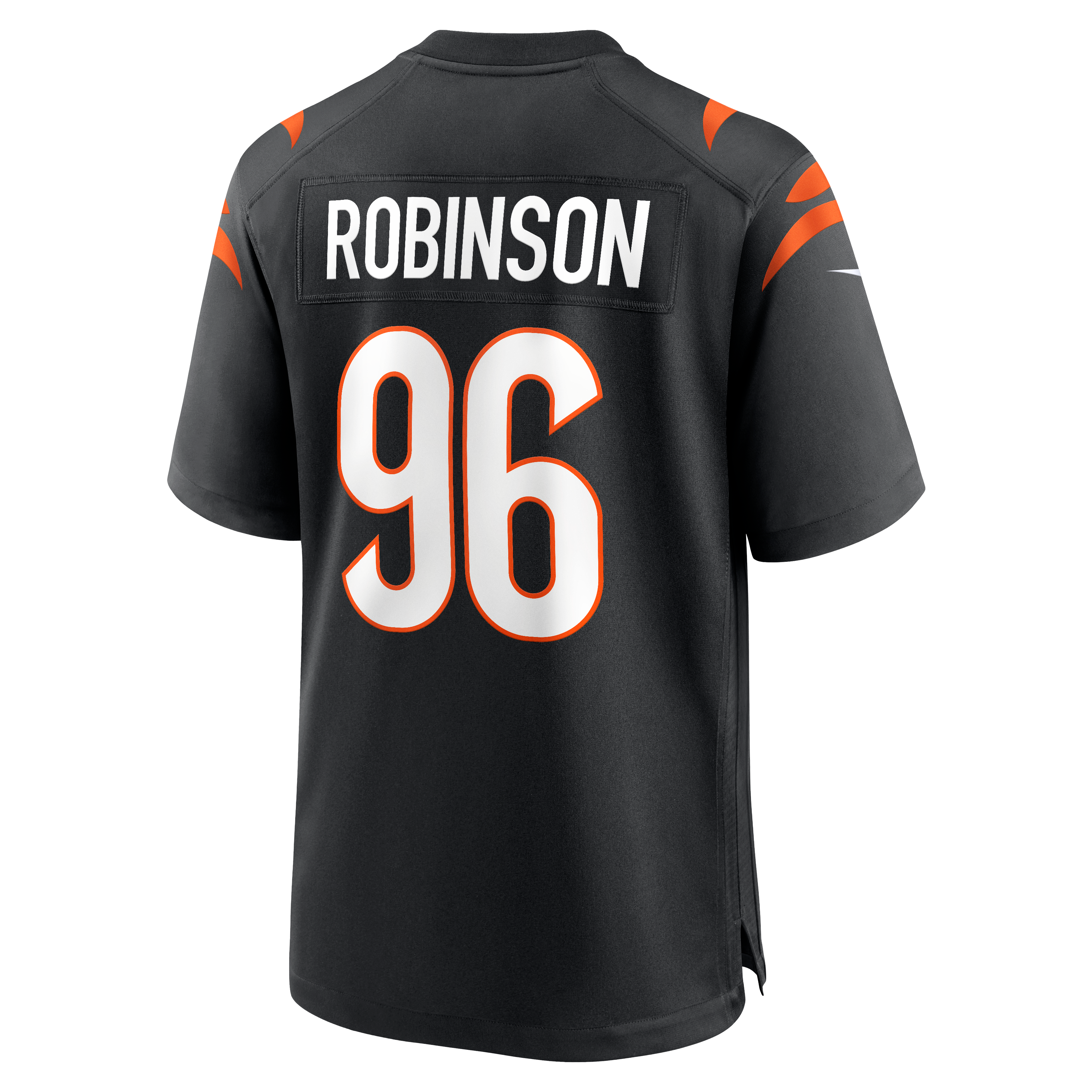 Maillot de match Nike Landon Robinson noir des Bengals Cincinnati pour homme