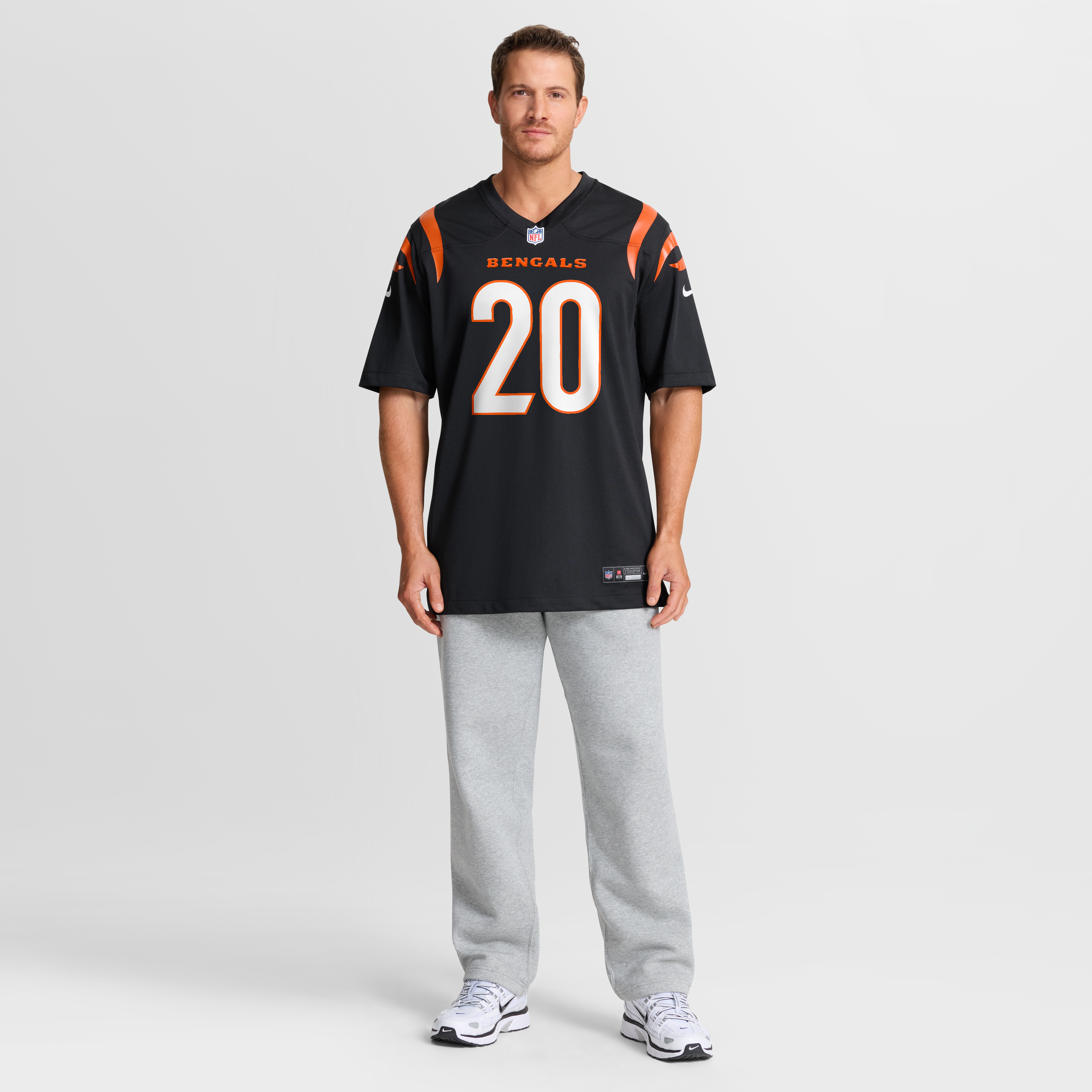 Men's Nike Lemar Parrish Black Cincinnati Bengals Team Retired Game Jersey