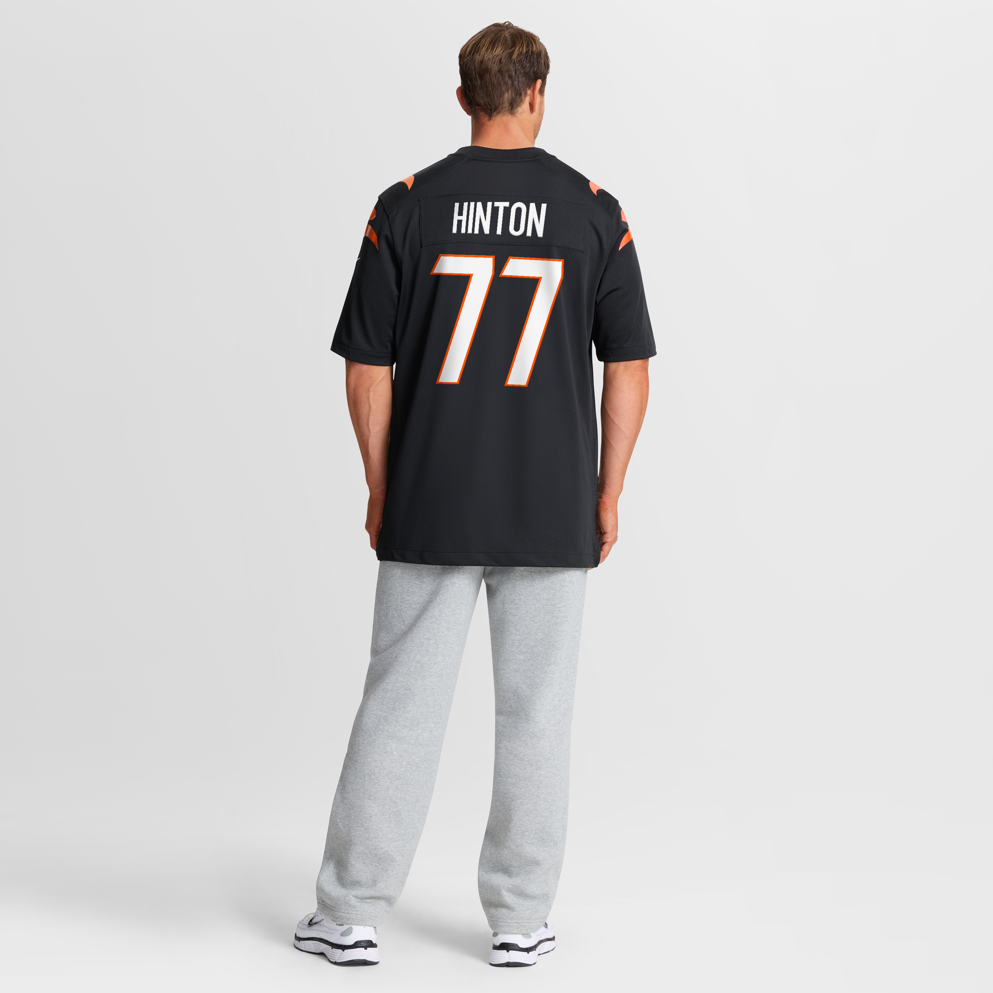 Maillot de match Nike Myles Hinton noir pour homme, équipe des Bengals Cincinnati