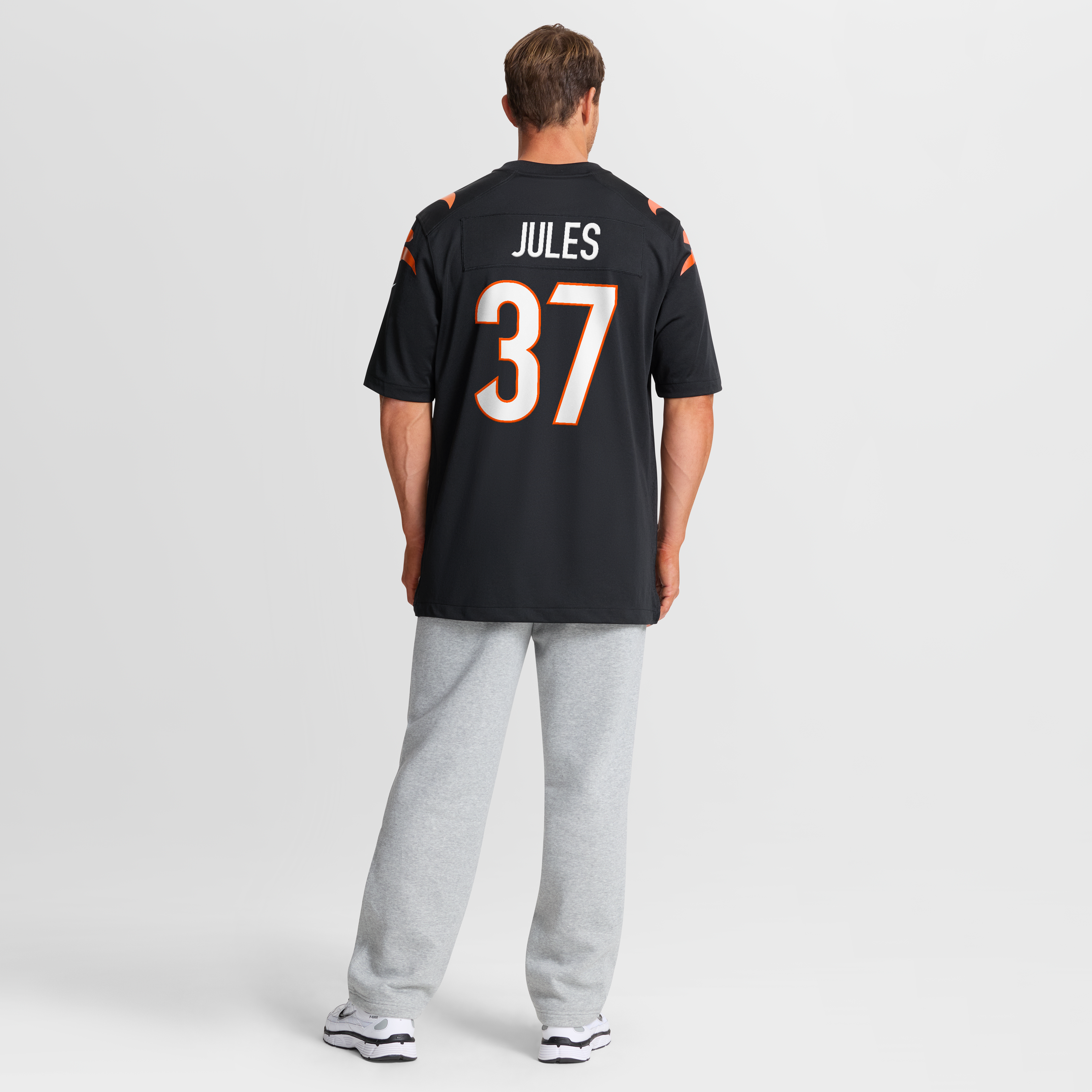 Men's Nike P.J. Jules Black Cincinnati Bengals Game Player Jersey