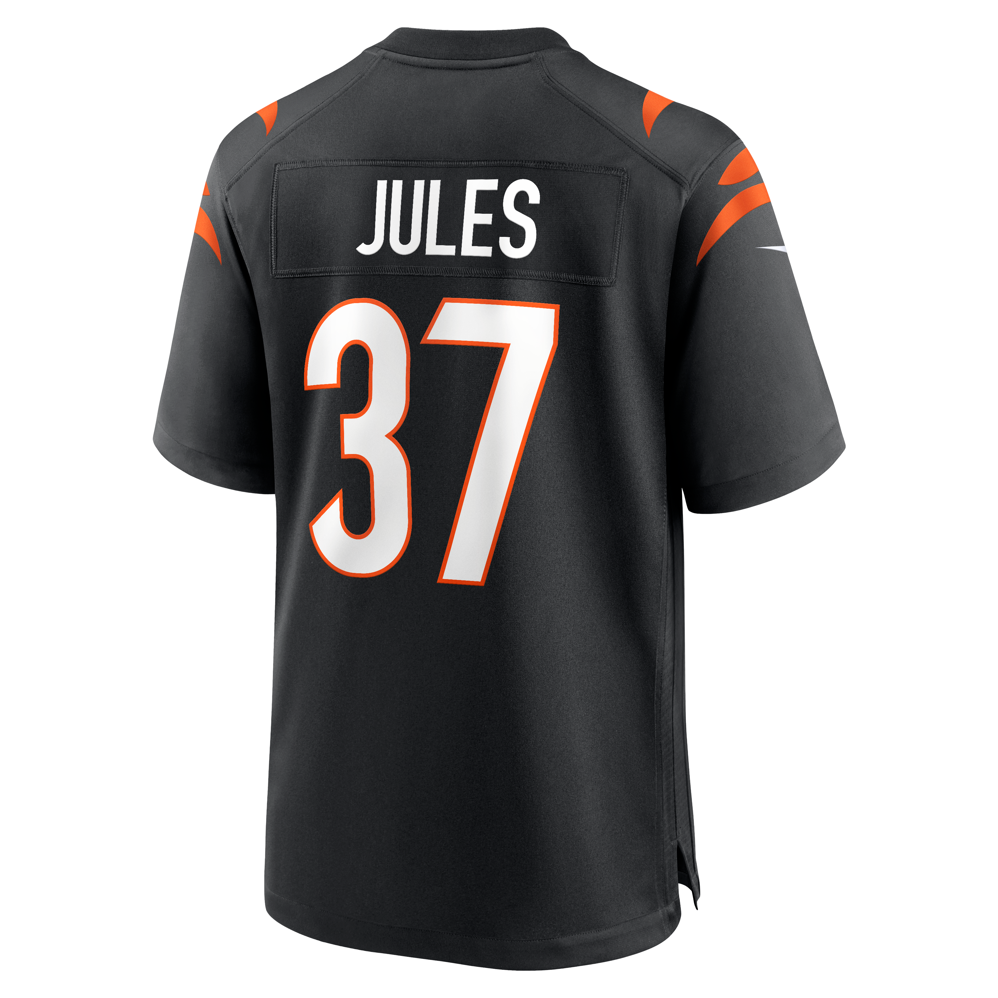 Men's Nike P.J. Jules Black Cincinnati Bengals Game Player Jersey