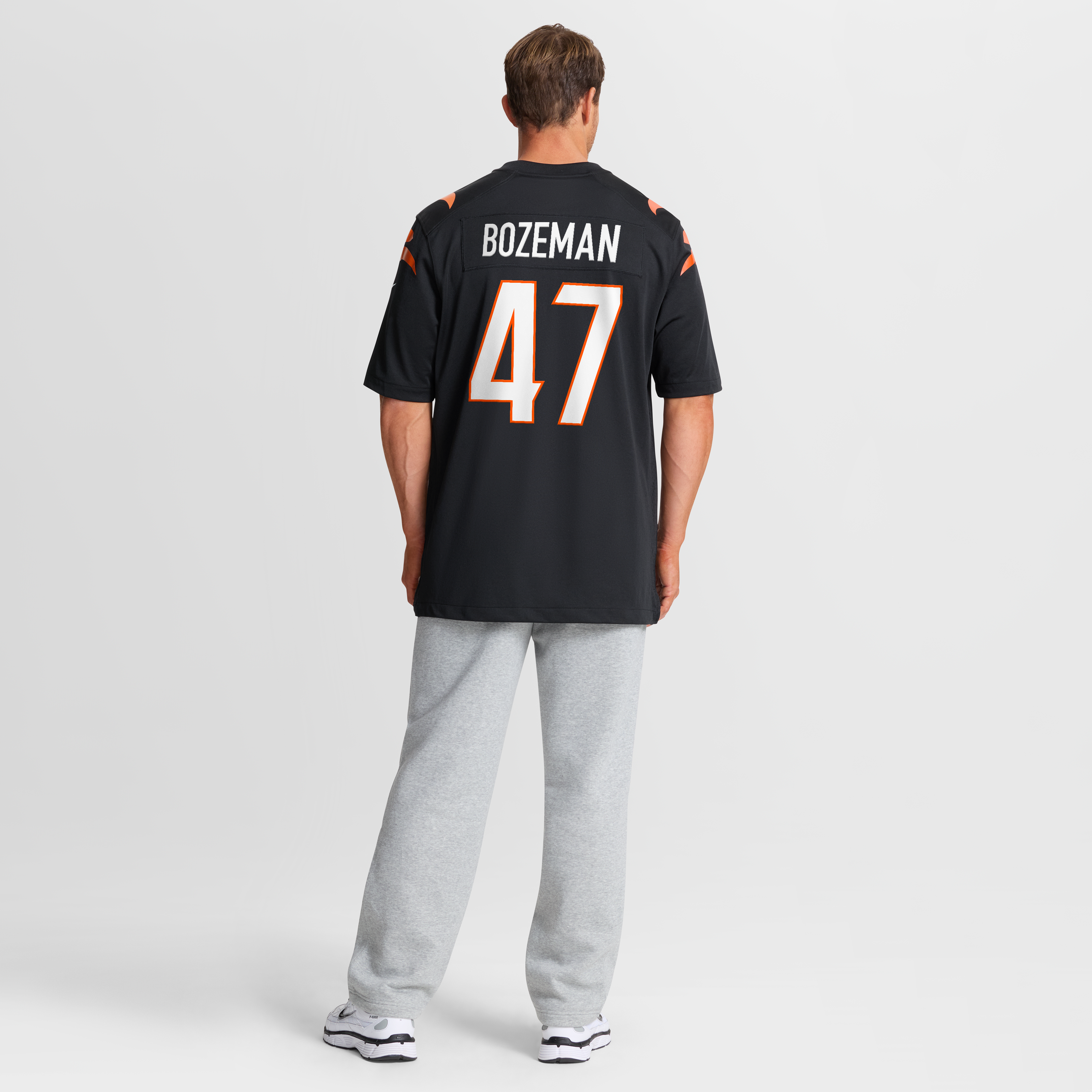 Maillot de match Nike Swayze Bozeman noir pour homme, équipe des Bengals Cincinnati
