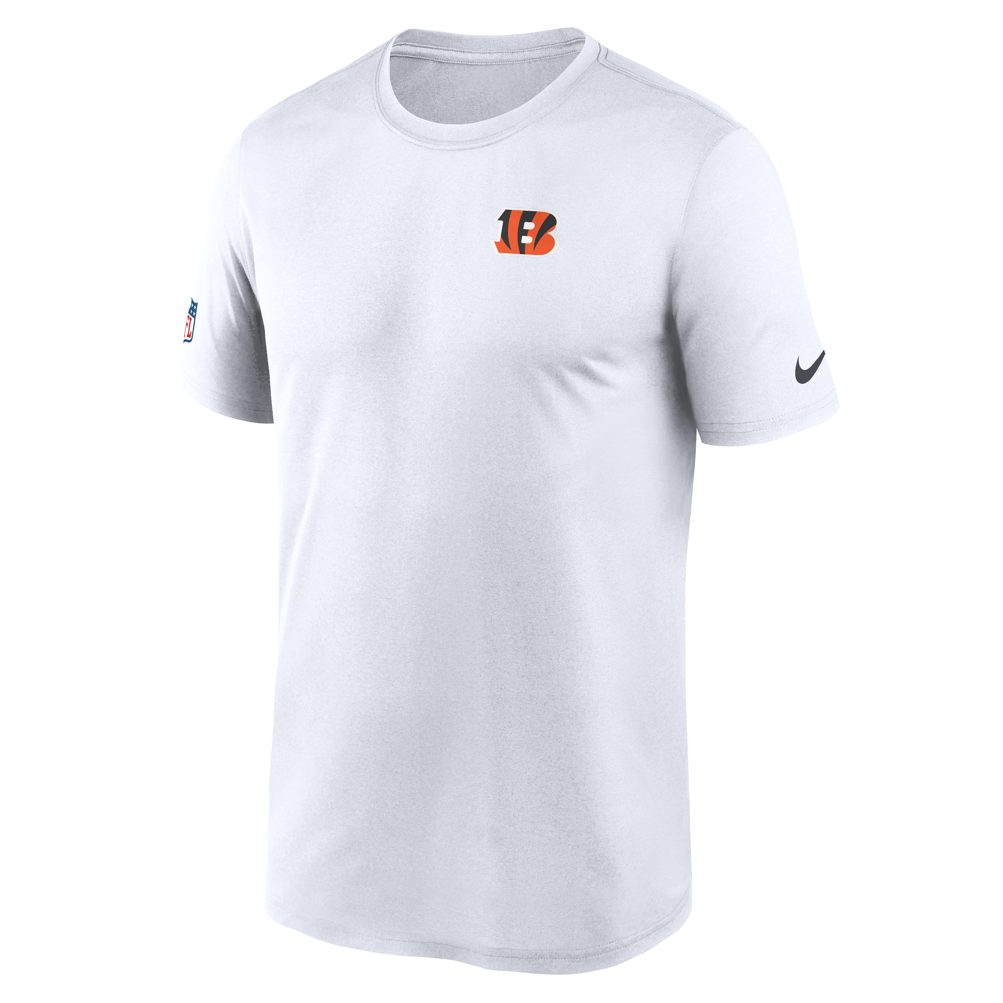 T-shirt Nike Dri-FIT blanc pour homme, modèle Alt Legend Small Logo des Bengals de Cincinnati