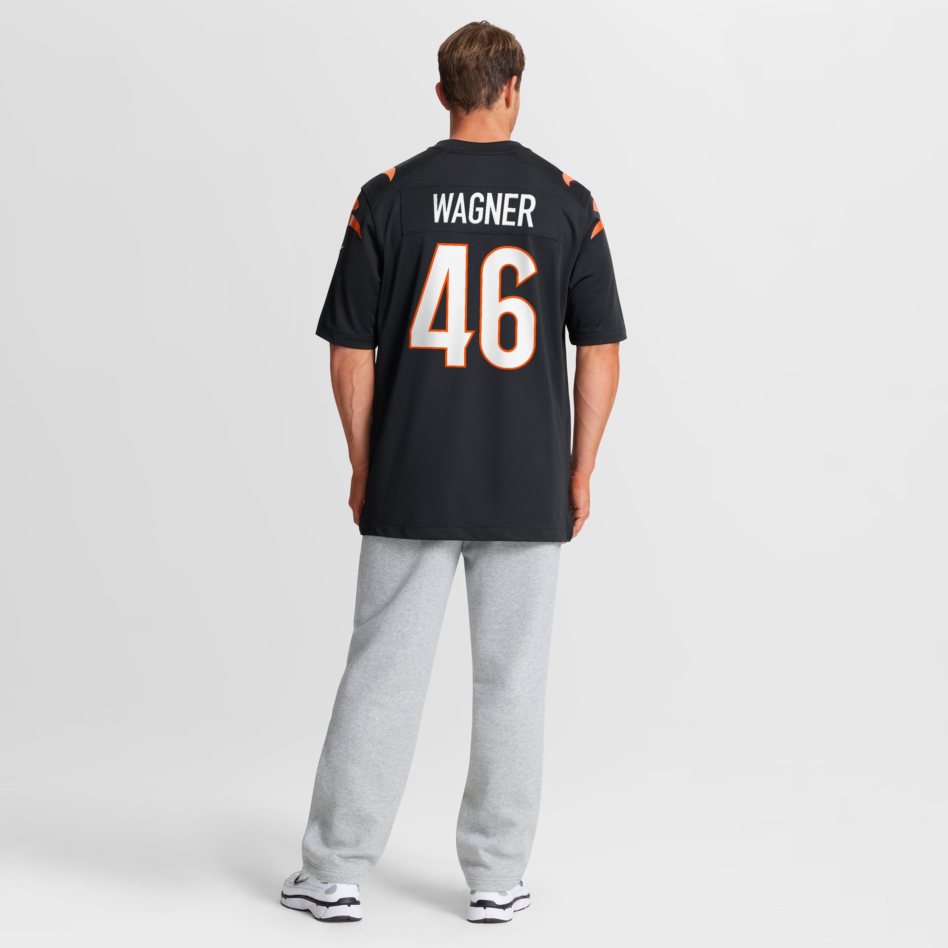 Maillot de match Nike Will Wagner noir des Bengals Cincinnati pour homme