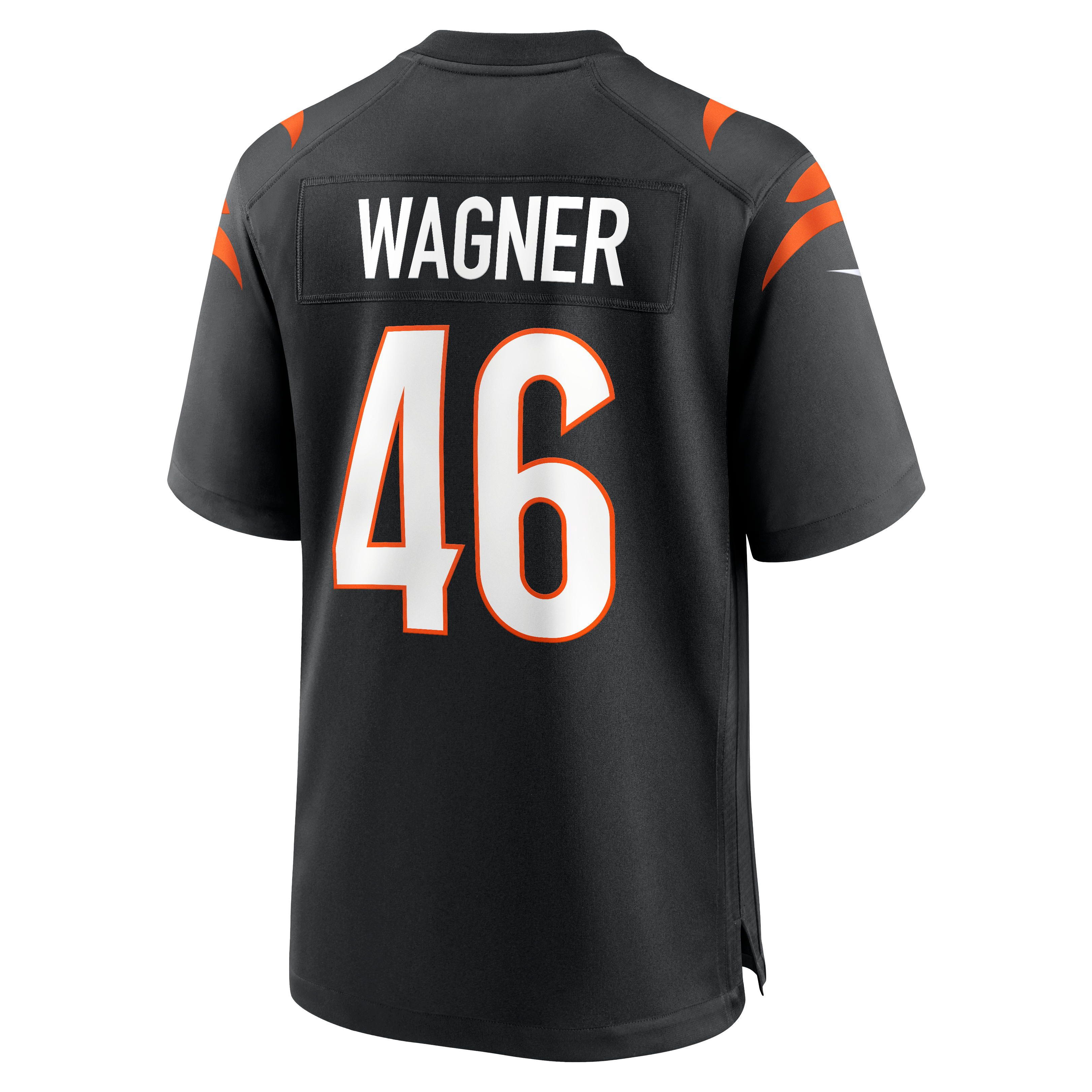 Maillot de match Nike Will Wagner noir des Bengals Cincinnati pour homme