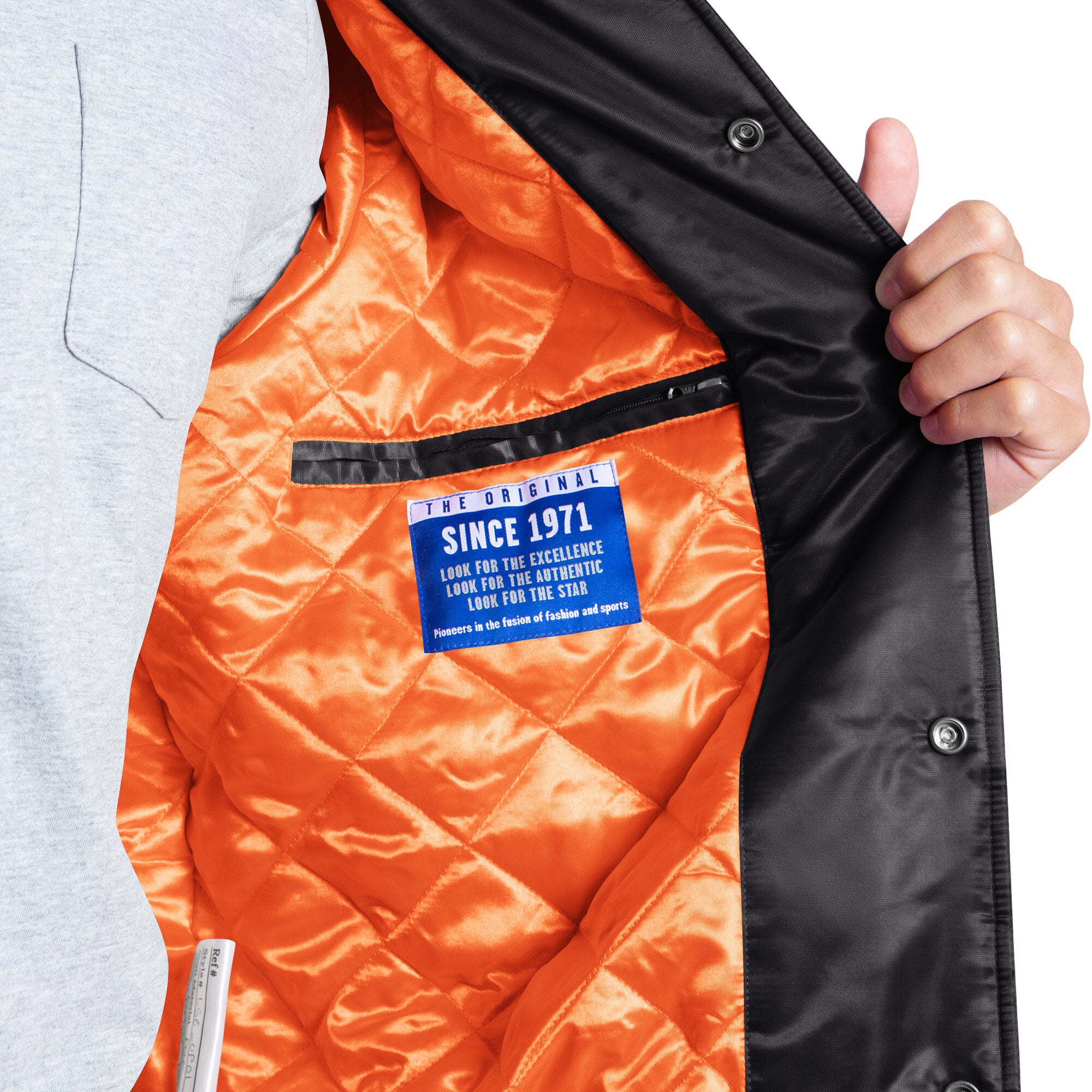 Veste universitaire Starter noire pour homme, modèle Courtside des Bengals de Cincinnati, à boutons-pression.