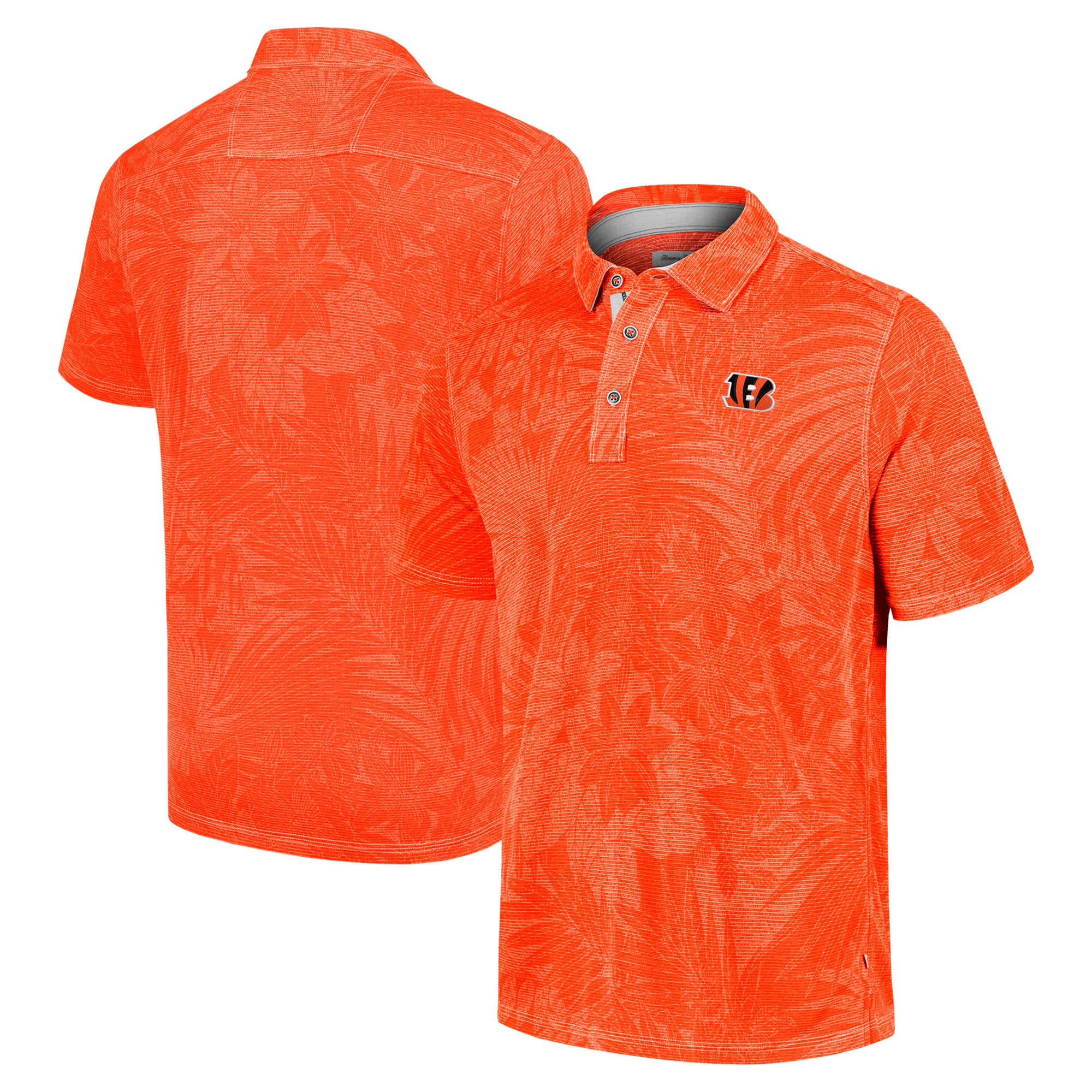 Polo Tommy Bahama orange pour homme des Bengals de Cincinnati Sport Santiago Paradise