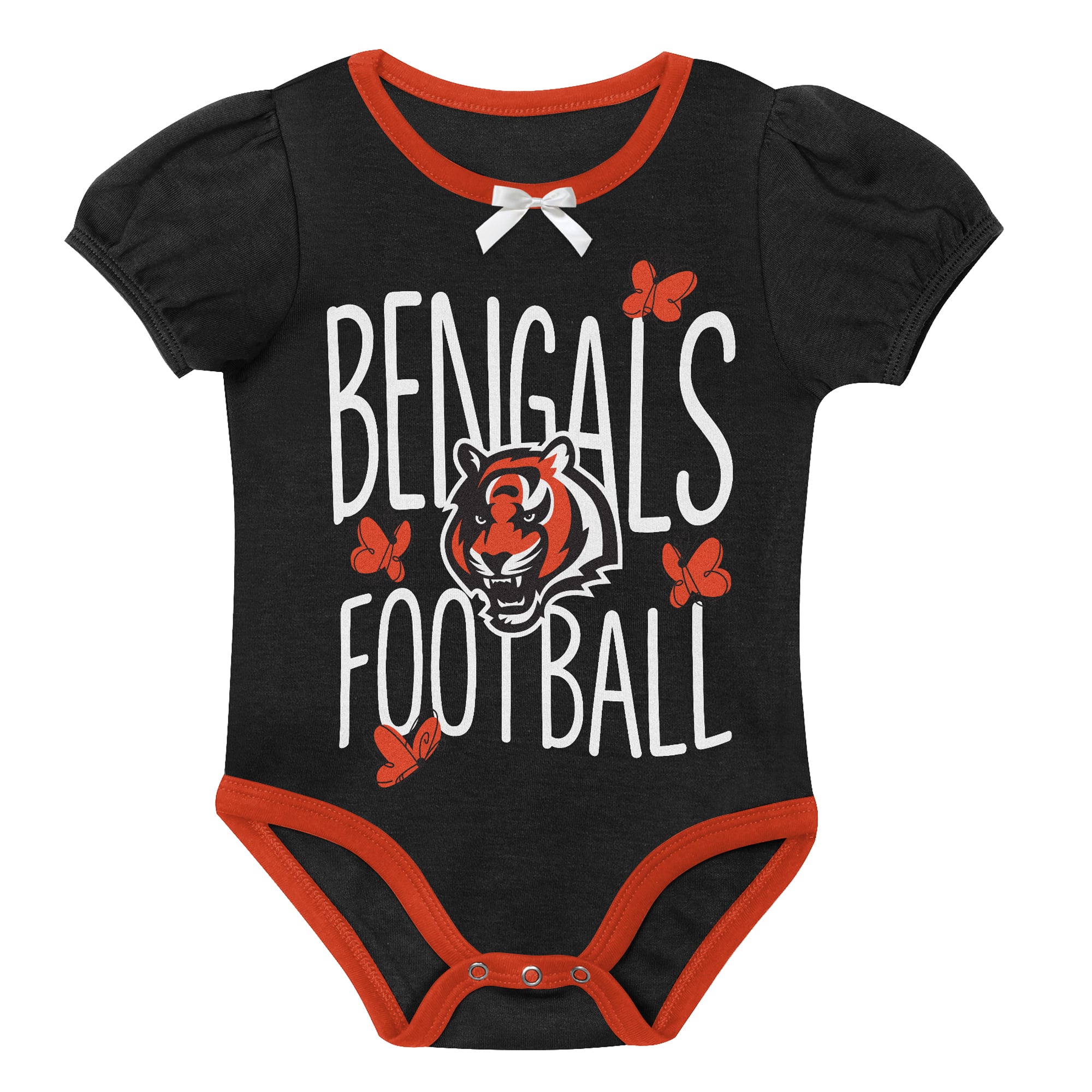 Ensemble body deux pièces Outerstuff noir et orange Cincinnati Bengals Star Power pour nouveau-né nourrisson