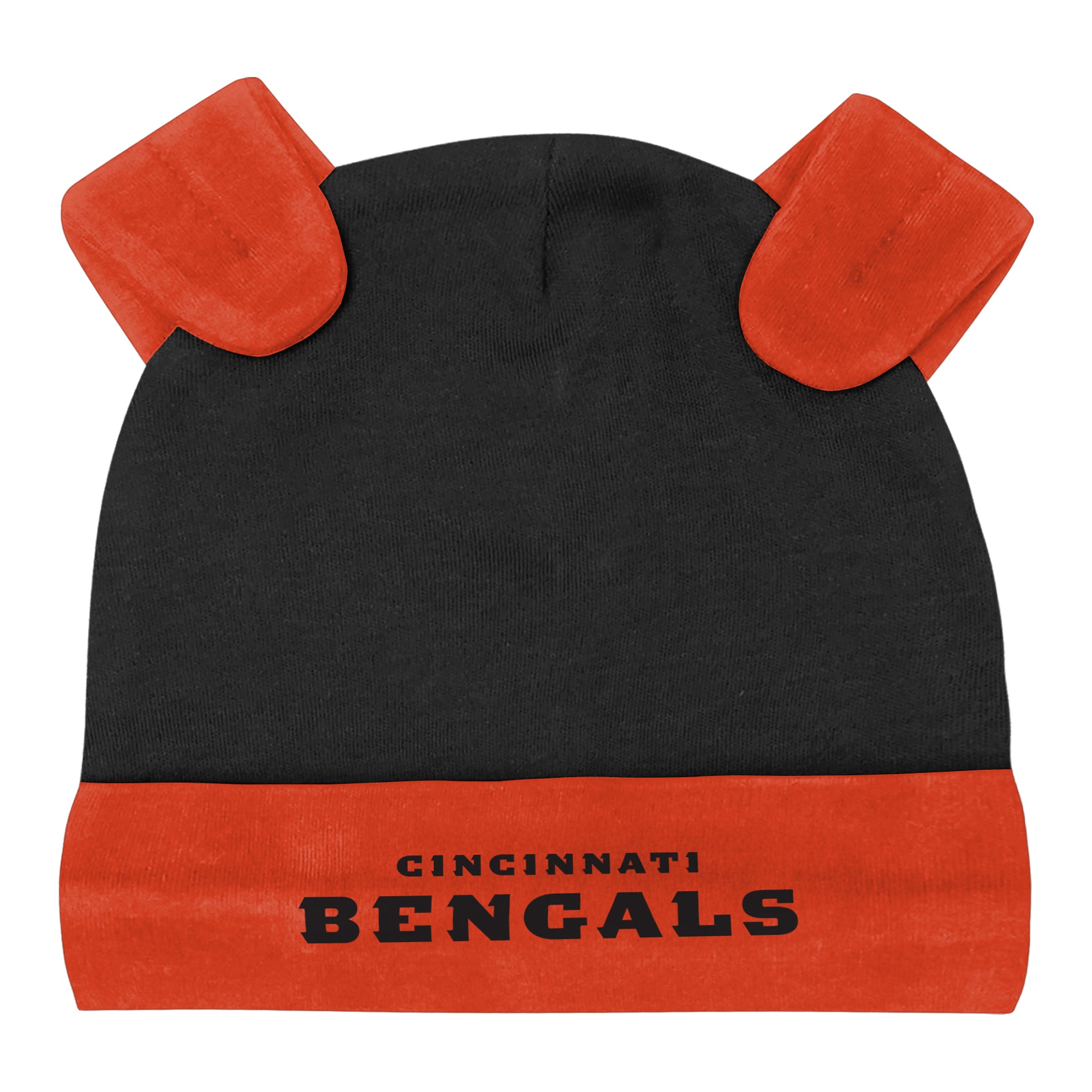 Ensemble pantalon et bonnet 3 pièces Outerstuff Heather Gray Cincinnati Bengals Huddles & Giggles pour nouveau-né