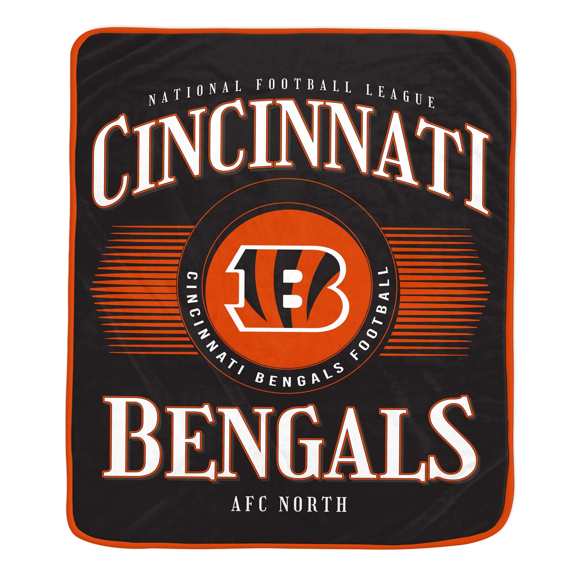 Couverture Pegasus Cincinnati Bengals Spotlight Arch 60" x 70" ultra douce