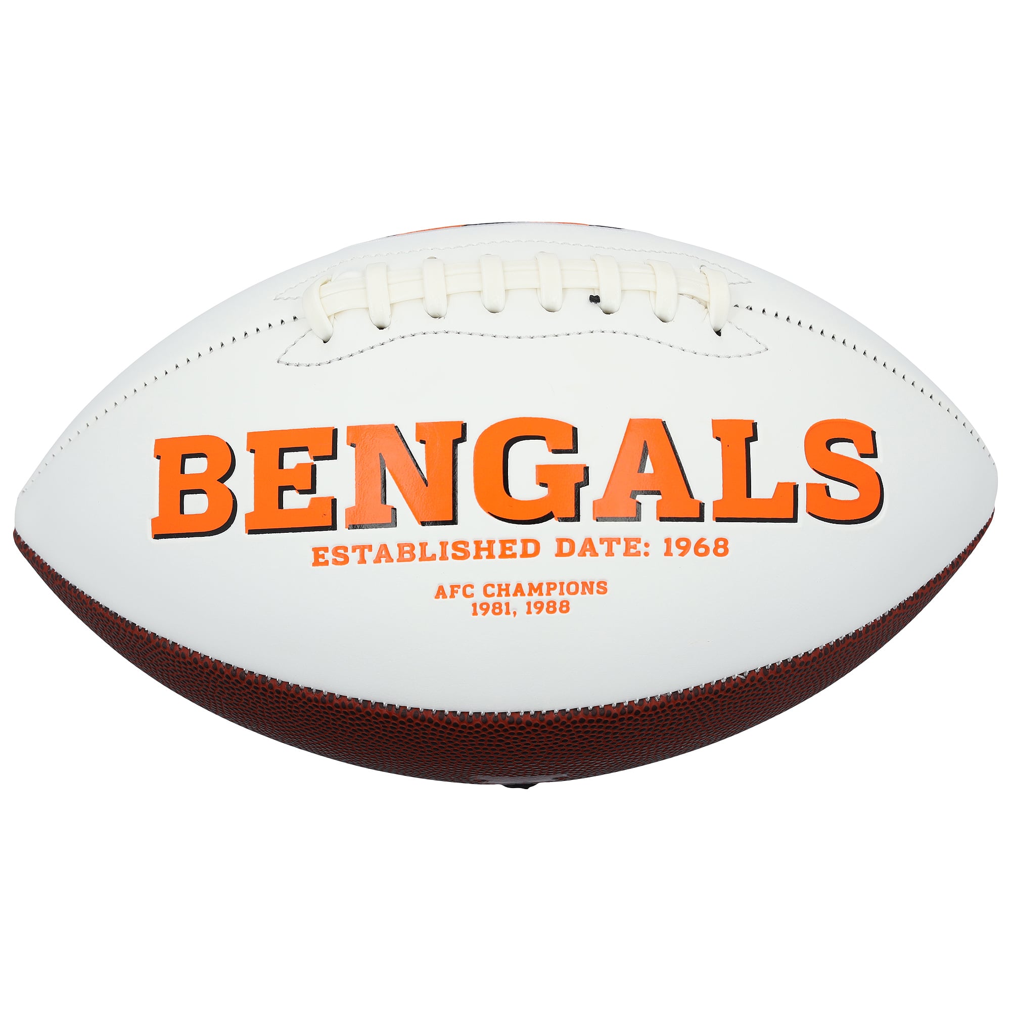 Tee Higgins Cincinnati Bengals Autographed Franklin White Panel Football