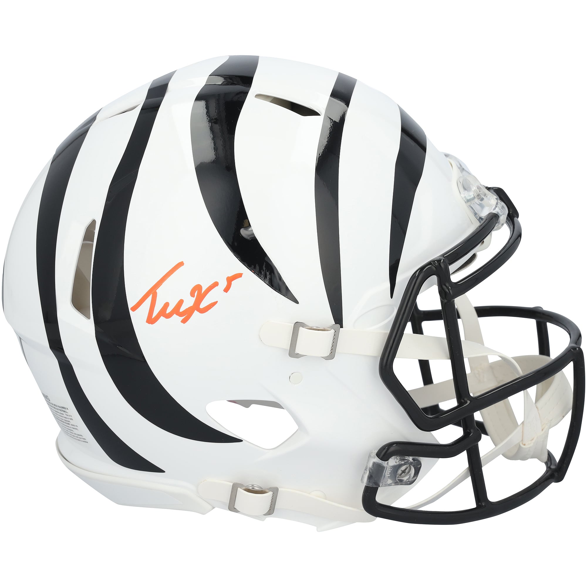 Tee Higgins Cincinnati Bengals Autographed Riddell 2022 Alternate Speed Authentic Helmet