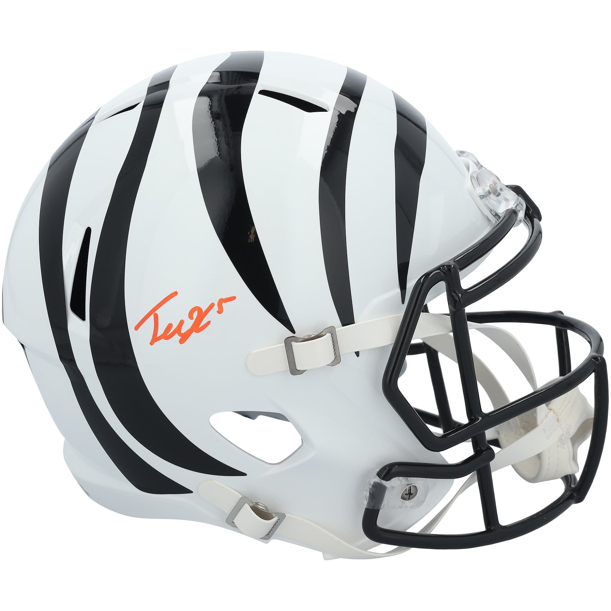 Tee Higgins Cincinnati Bengals Autographed Riddell 2022 Alternate Speed Replica Helmet