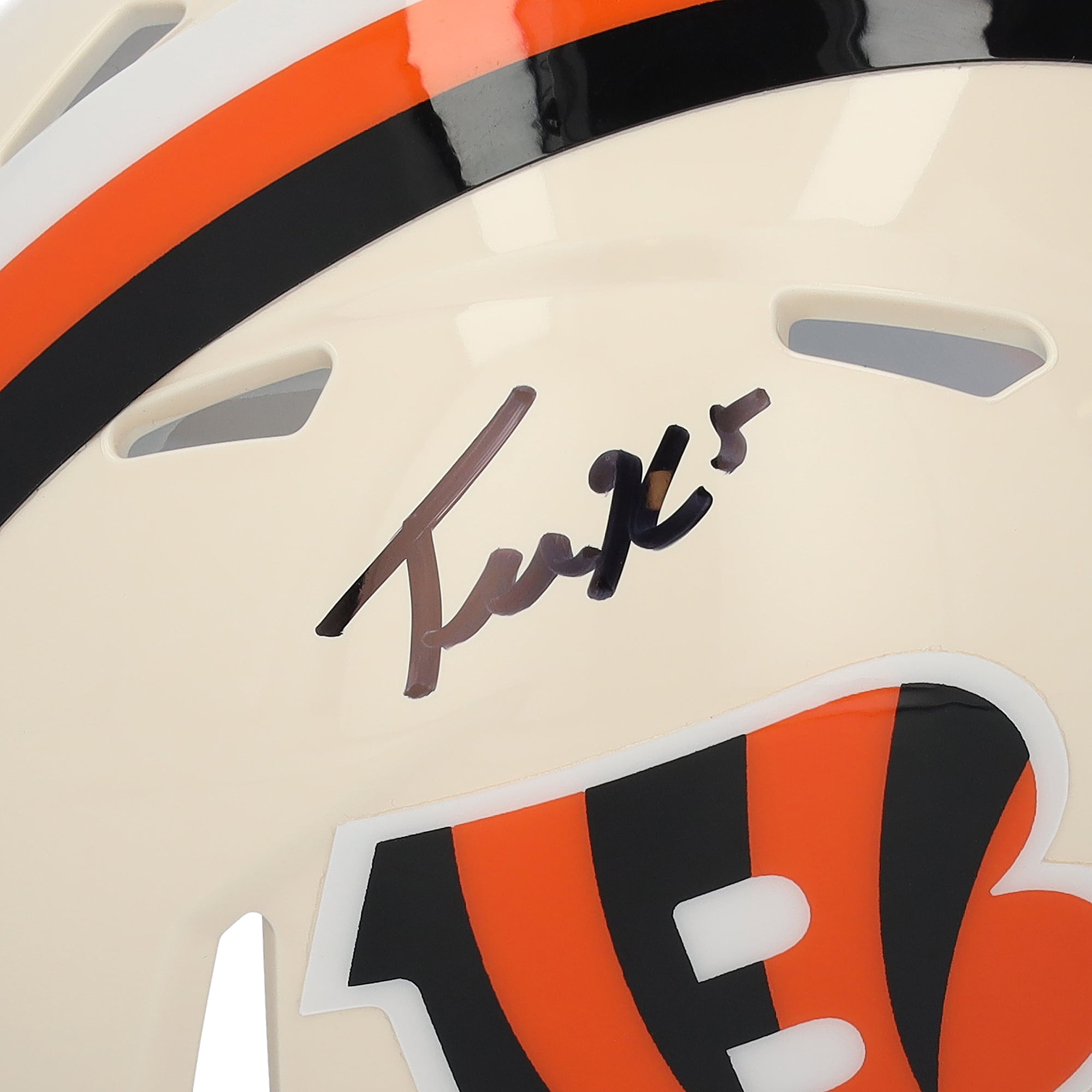 Tee Higgins Cincinnati Bengals Autographed Riddell Retro Speed Mini Helmet
