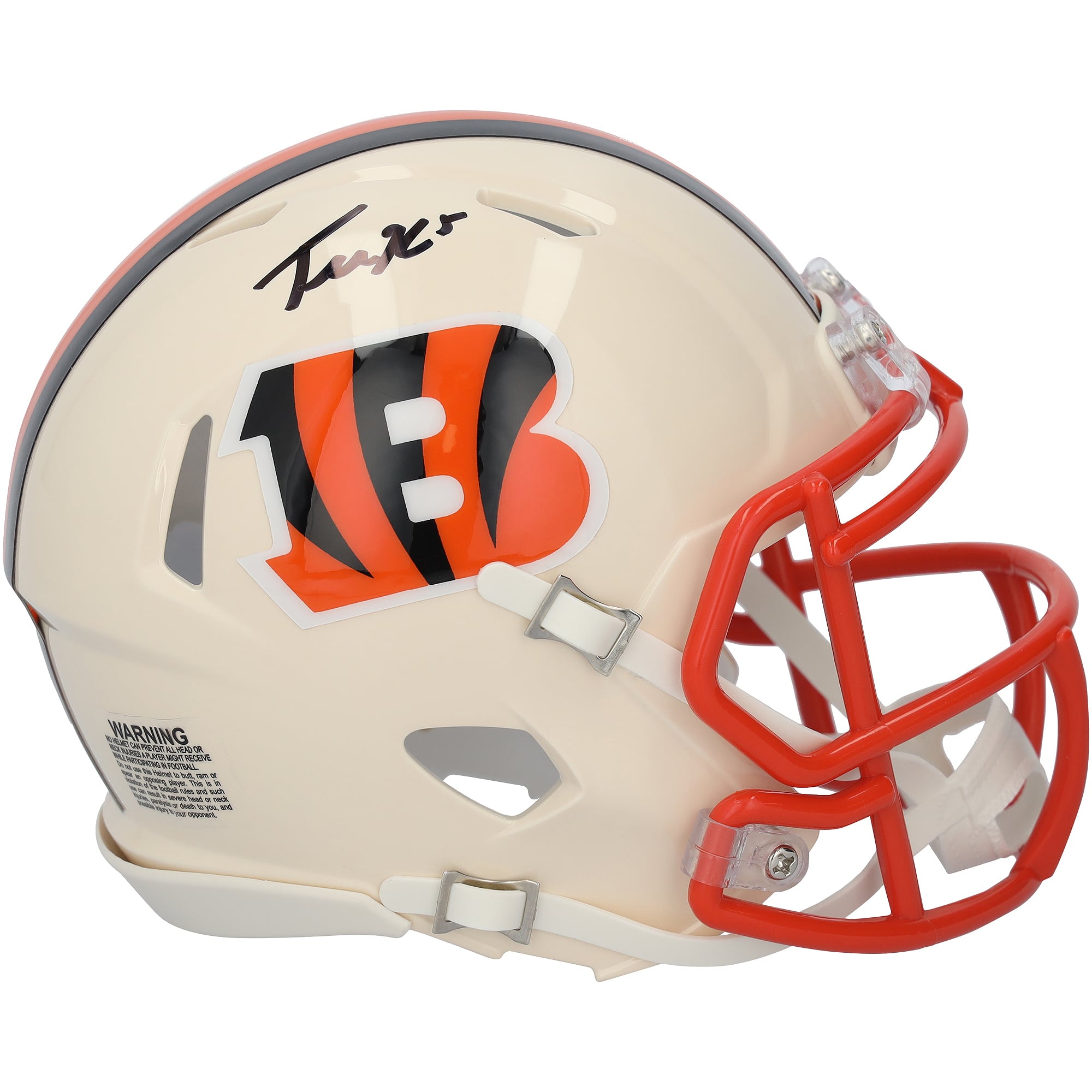 Tee Higgins Cincinnati Bengals Autographed Riddell Retro Speed Mini Helmet