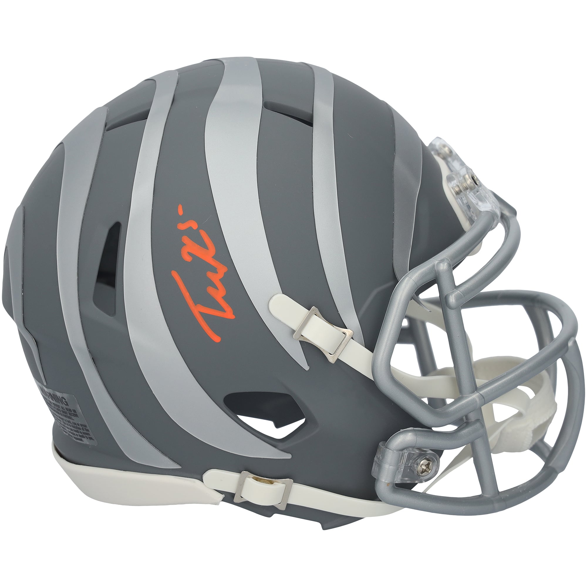 Tee Higgins Cincinnati Bengals Autographed Riddell Slate Speed Mini Helmet