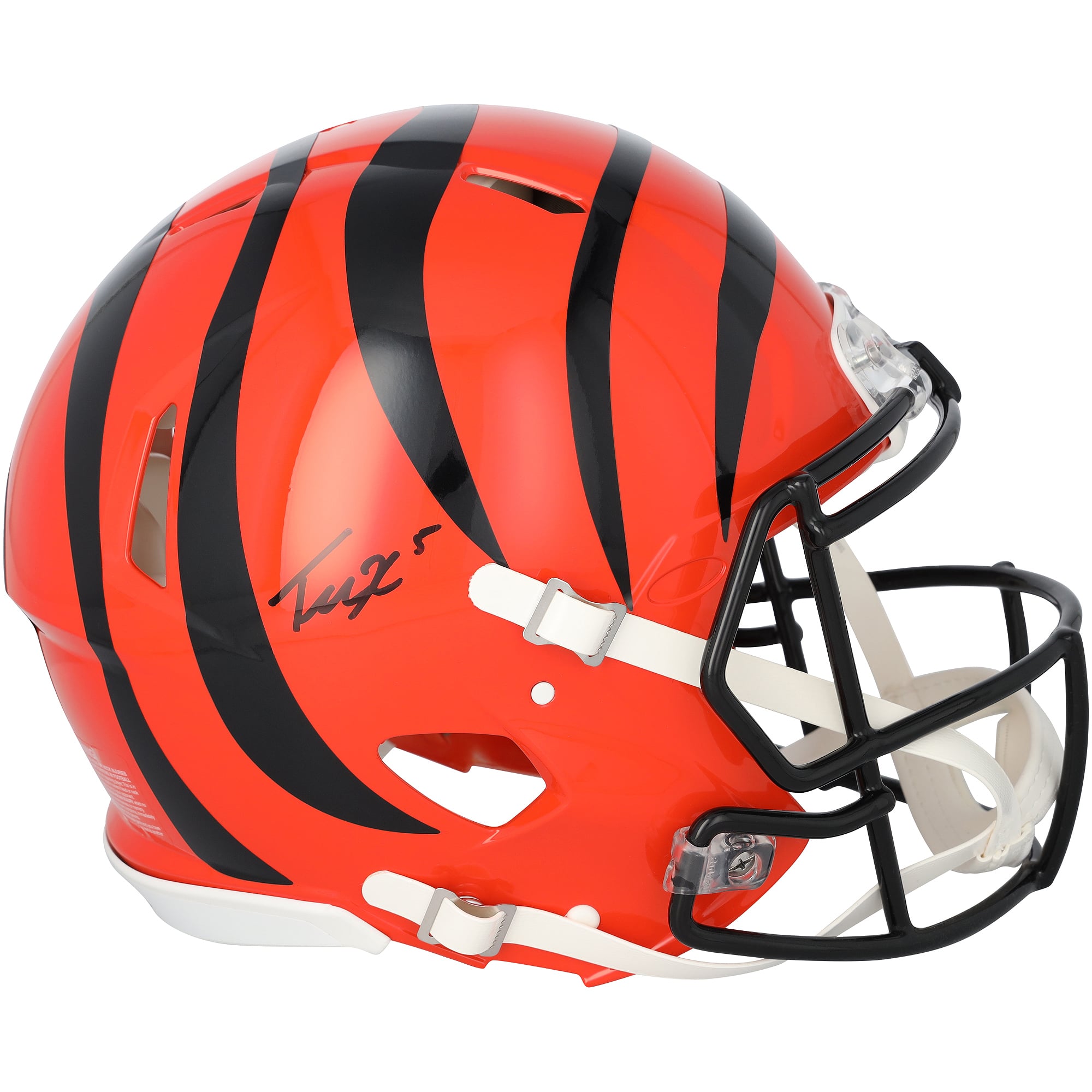 Tee Higgins Cincinnati Bengals Autographed Riddell Speed Authentic Helmet
