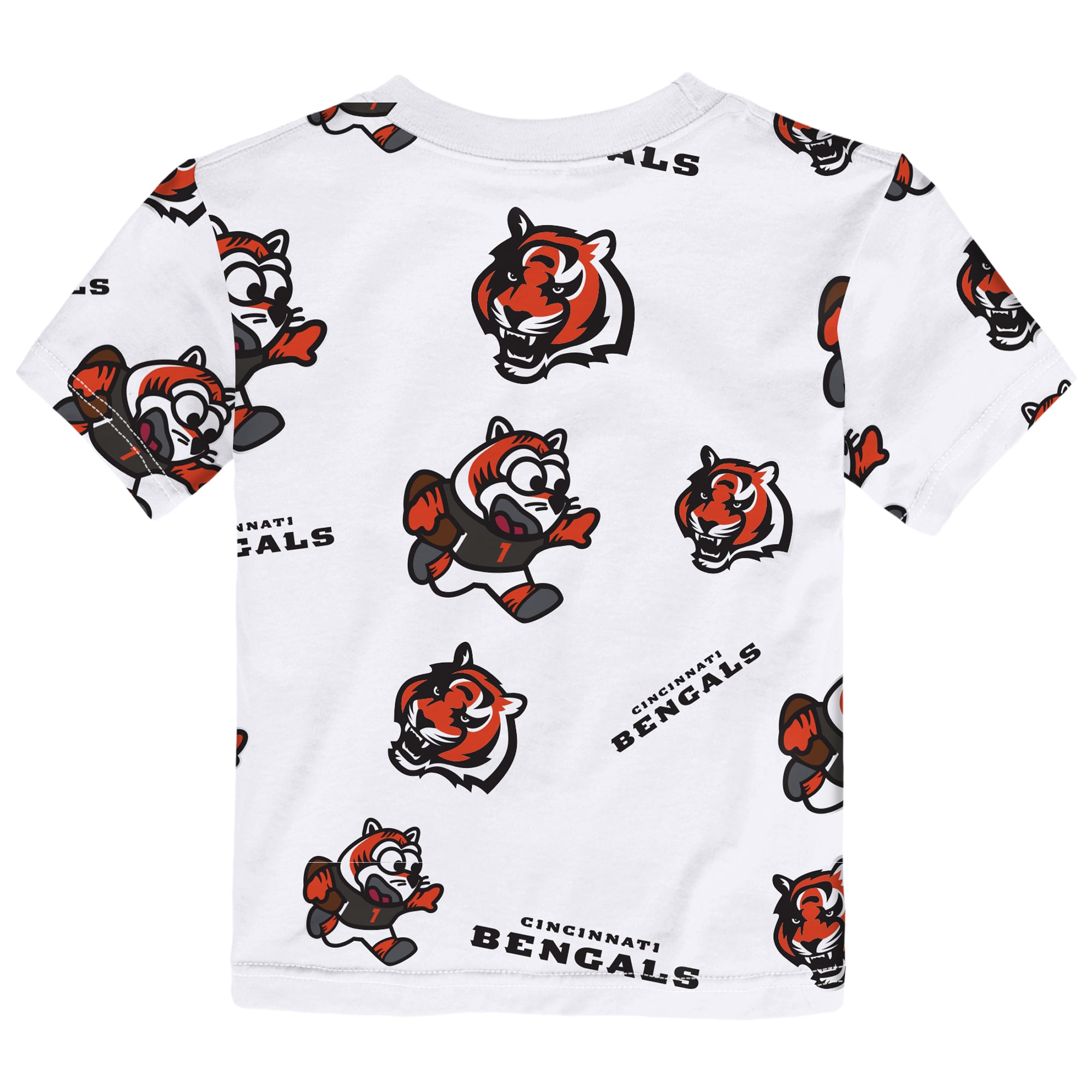 Toddler Outerstuff White Cincinnati Bengals Mascot Play T-Shirt