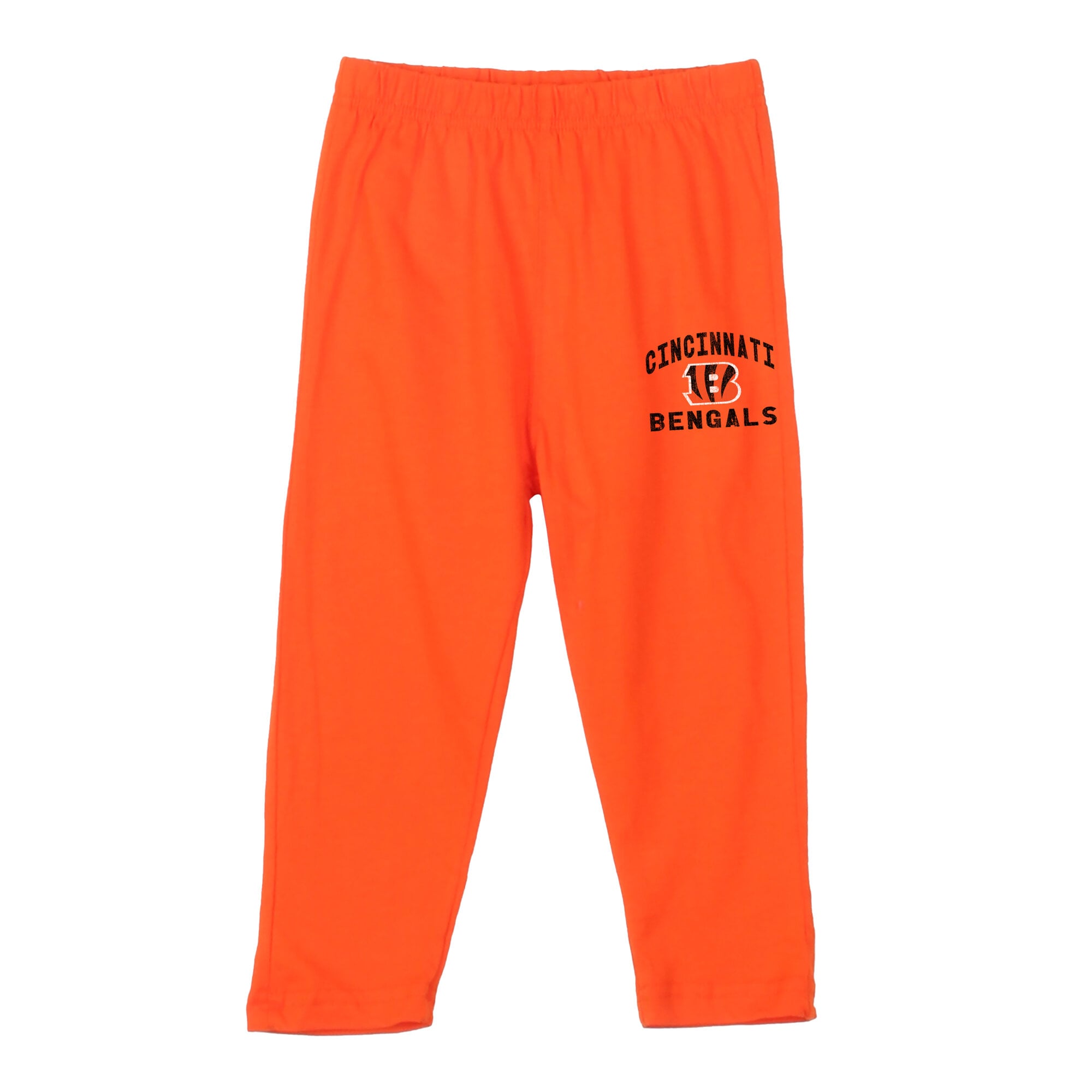 Ensemble pour tout-petit Wes & Willy orange à rayures Cincinnati Bengals : haut manches longues et pantalon capuche.