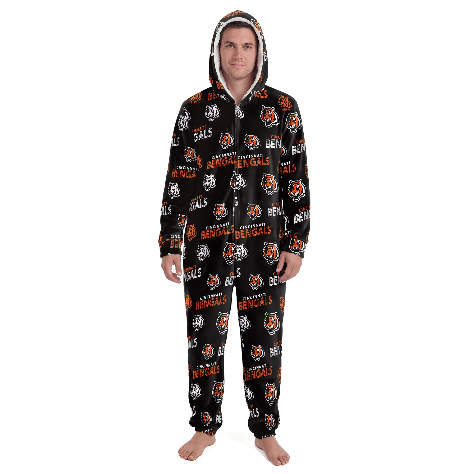 Unisex Concepts Sport Black Cincinnati Bengals Sidekick Union Suit