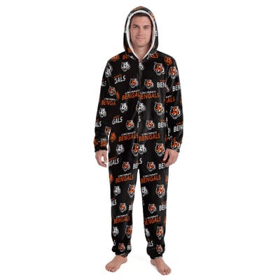 Cincinnati Bengals Concepts Sport Unisex Sidekick Union Suit - Black
