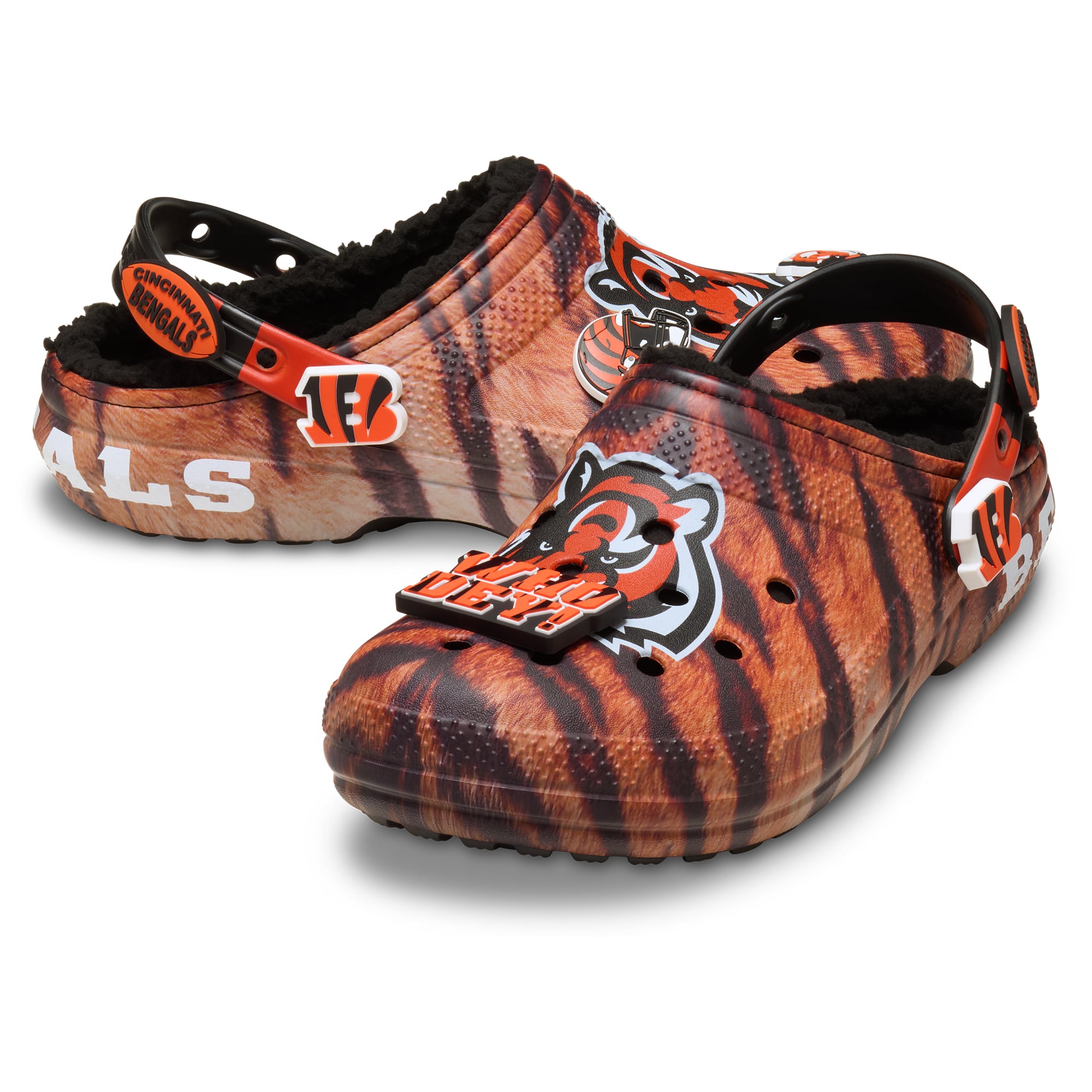Sabots Crocs unisexes Cincinnati Bengals Classic doublés