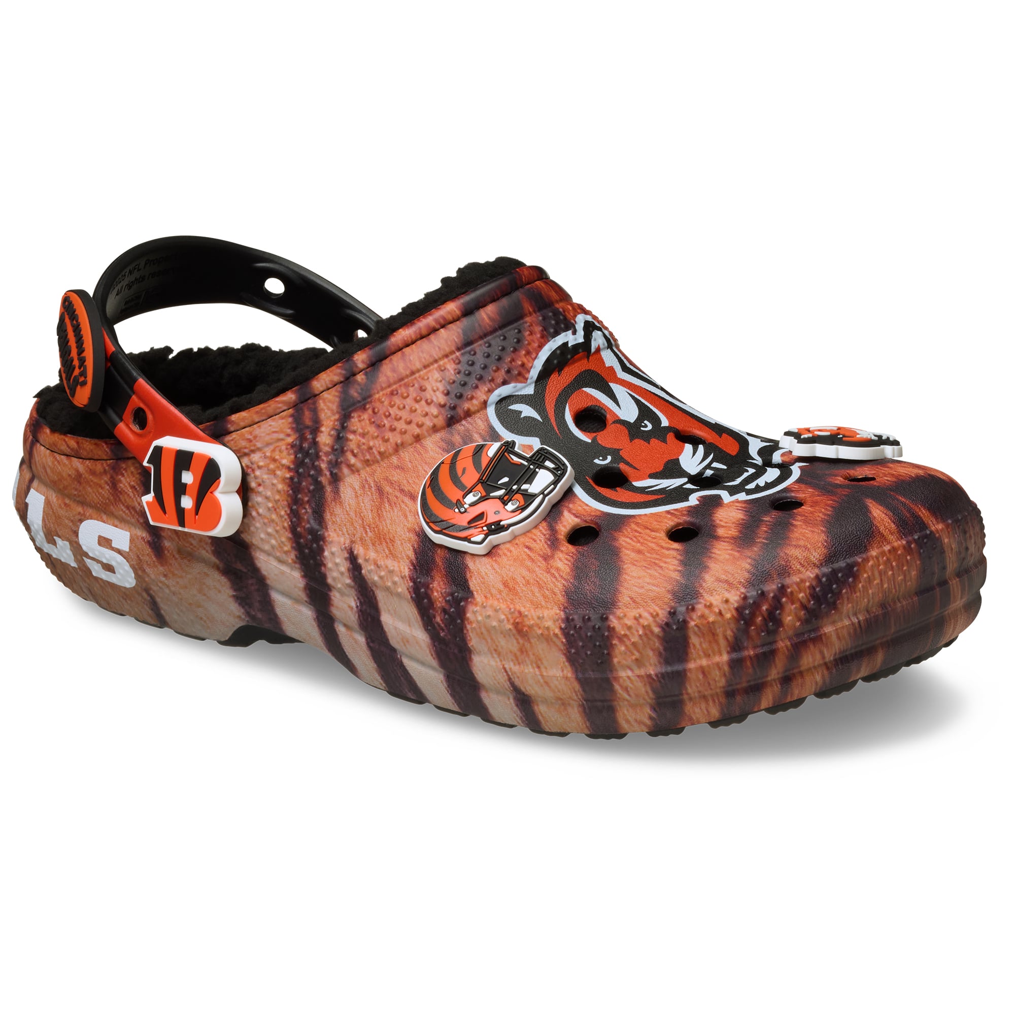 Sabots Crocs unisexes Cincinnati Bengals Classic doublés